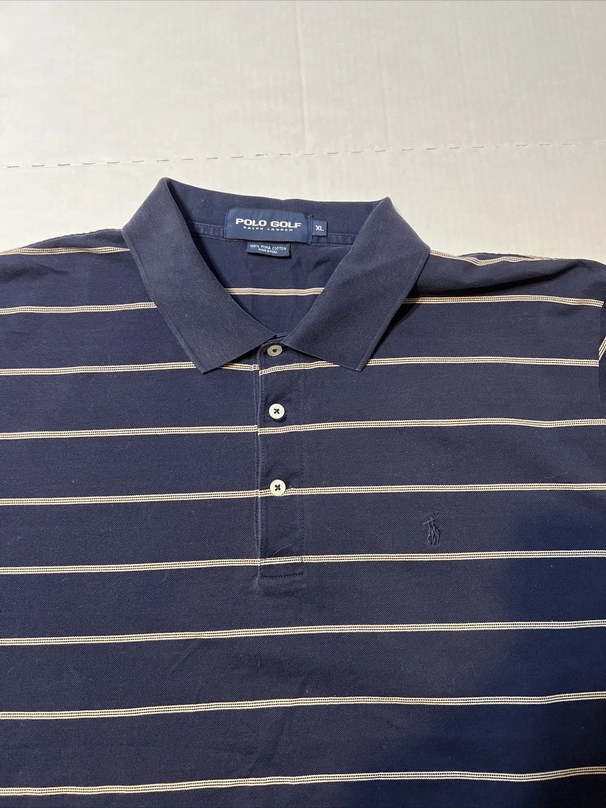Polo Ralph Lauren Vintage Ralph Lauren Polo Golf Shirt 100% Pima Cotton Size US XL / EU 56 / 4 - 2 Thumbnail