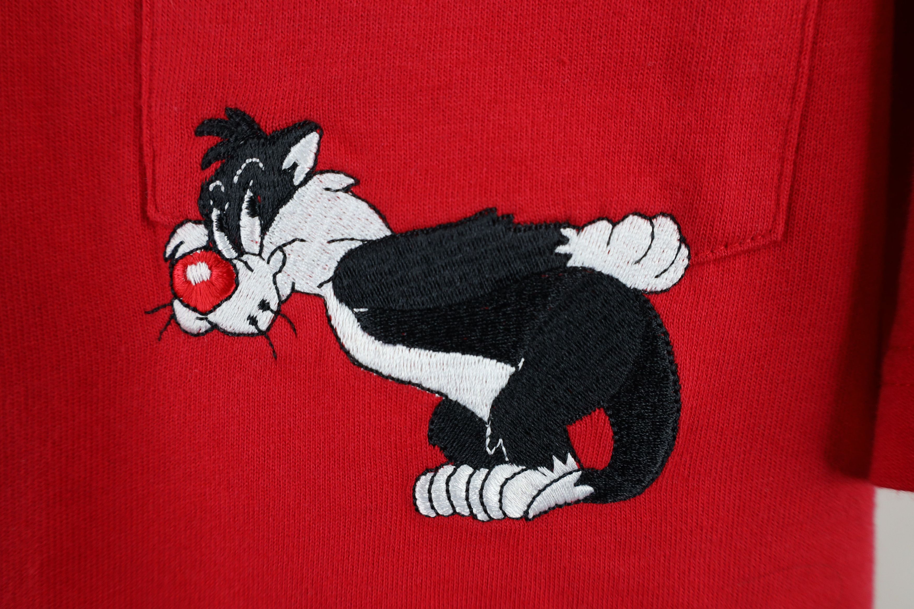 Vintage Vintage 90s Looney Tunes Sylvester Tweety Bird T-Shirt Size US XS / EU 42 / 0 - 5 Thumbnail