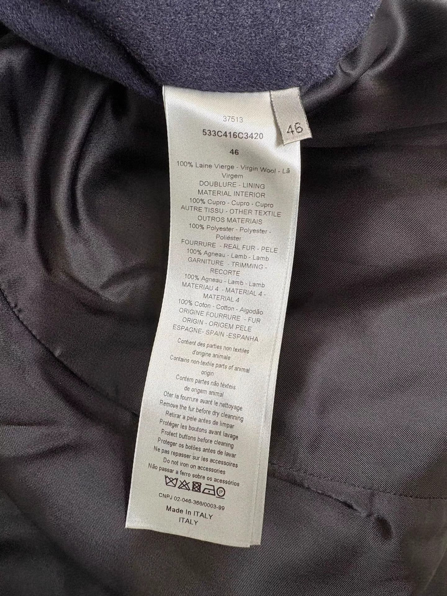 Dior DIOR HOMME Wool Panel Coat Size US S / EU 44-46 / 1 - 5 Thumbnail