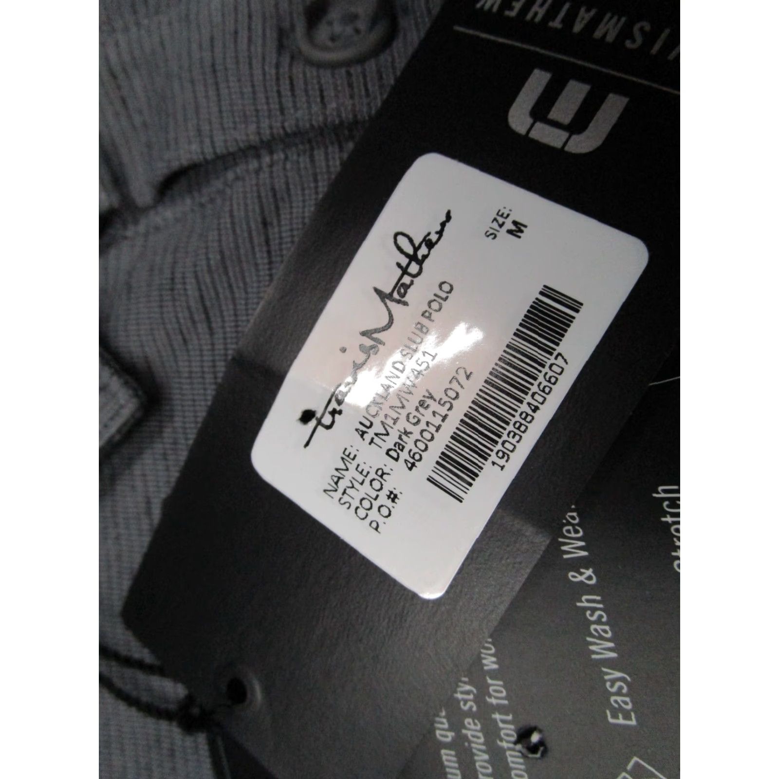 TravisMathew Travis Mathew Shirt Mens Medium Gray Auckland Slub Polo Golden Road Brewing Size US M / EU 48-50 / 2 - 3 Thumbnail