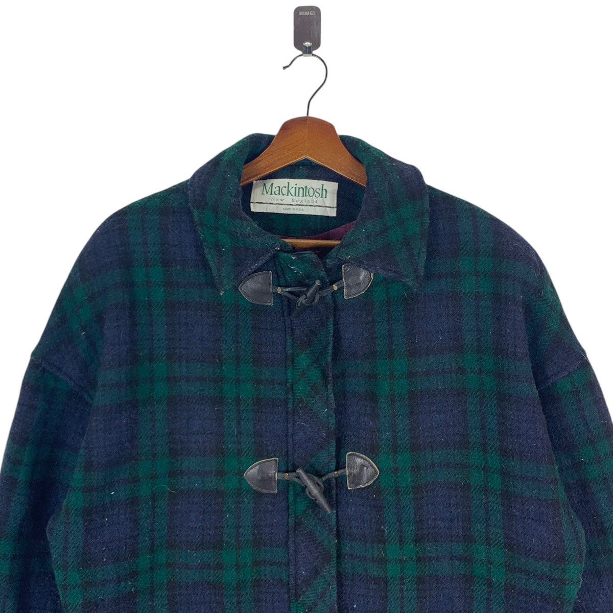 Mackintosh 🔥🔥 VINTAGE MACKINTOSH ENGLAND TOGGLE BUTTON TARTAN Size US M / EU 48-50 / 2 - 4 Thumbnail