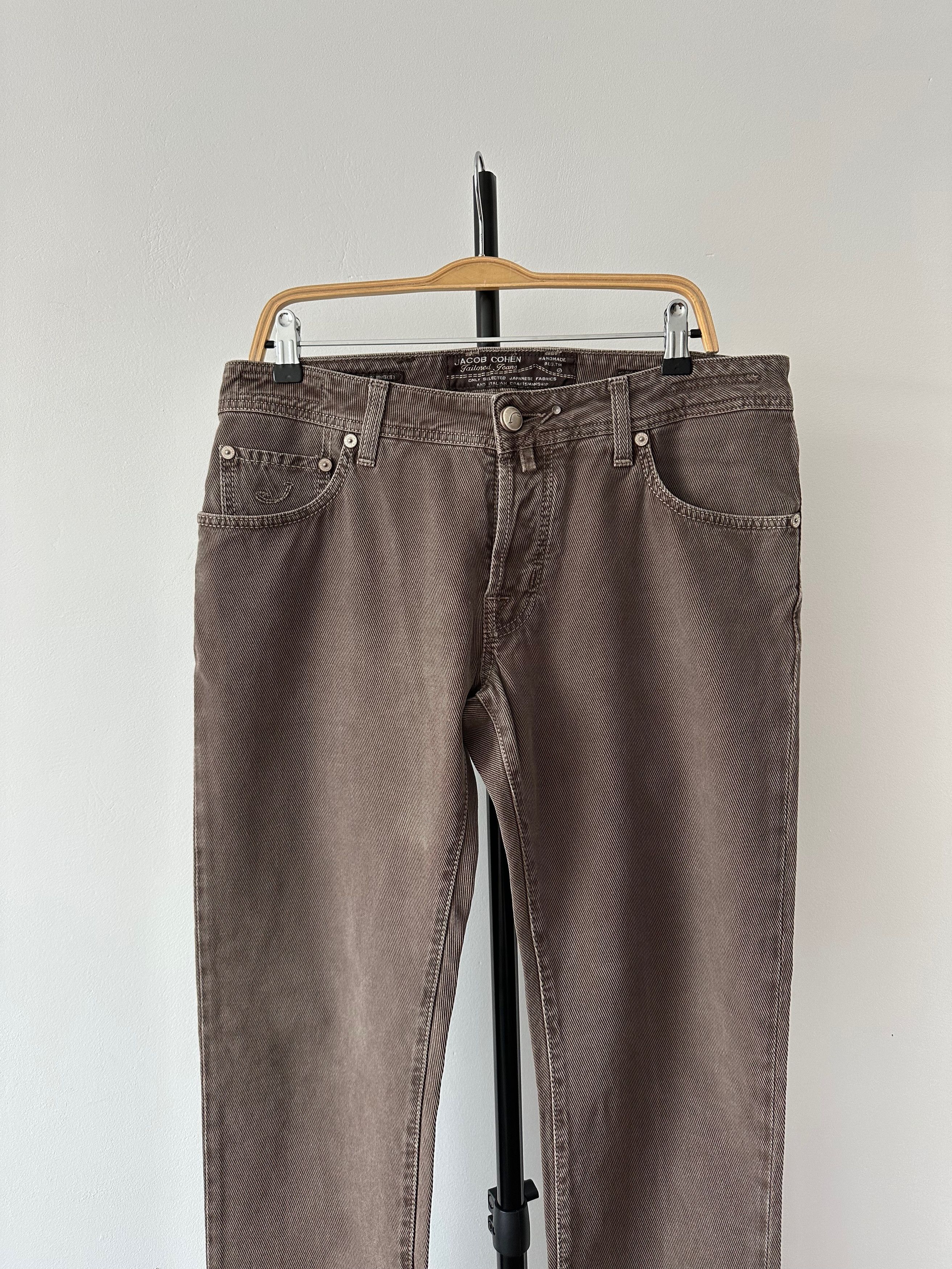 Jacob Cohen Jacob Cohen J622 Brown trousers pants Slim Fit Handmade Size US 34 / EU 50 - 3 Thumbnail