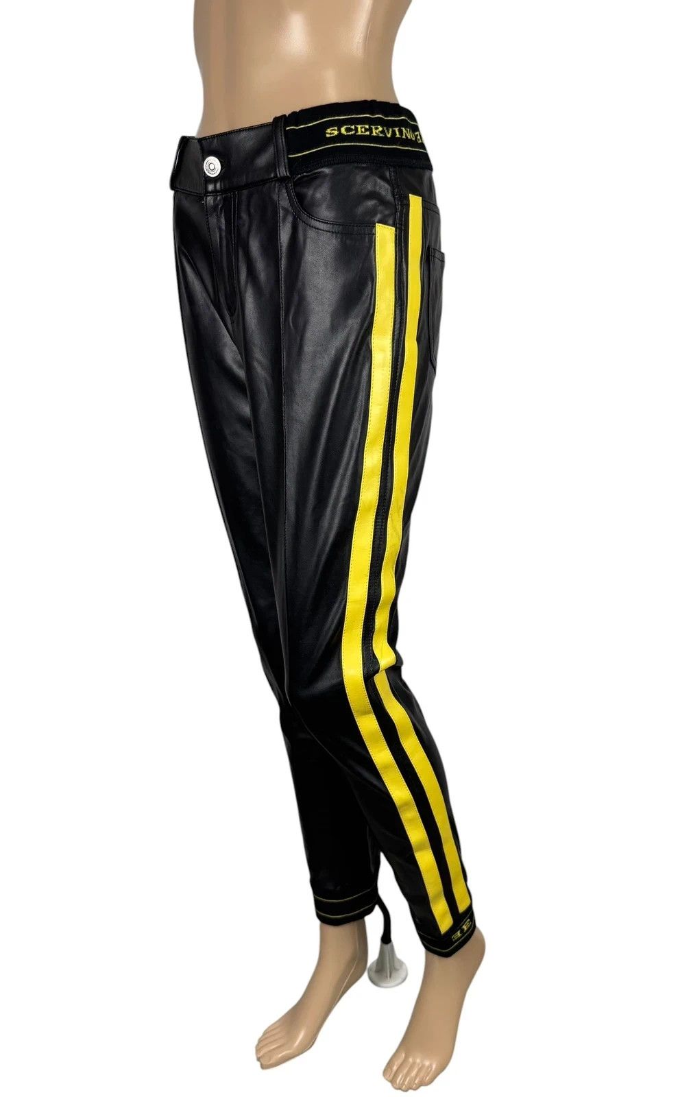 Ermanno Scervino Ermanno Scervino Faux Leather Trousers size 42 Size 28" / US 6 / IT 42 - 1 Thumbnail