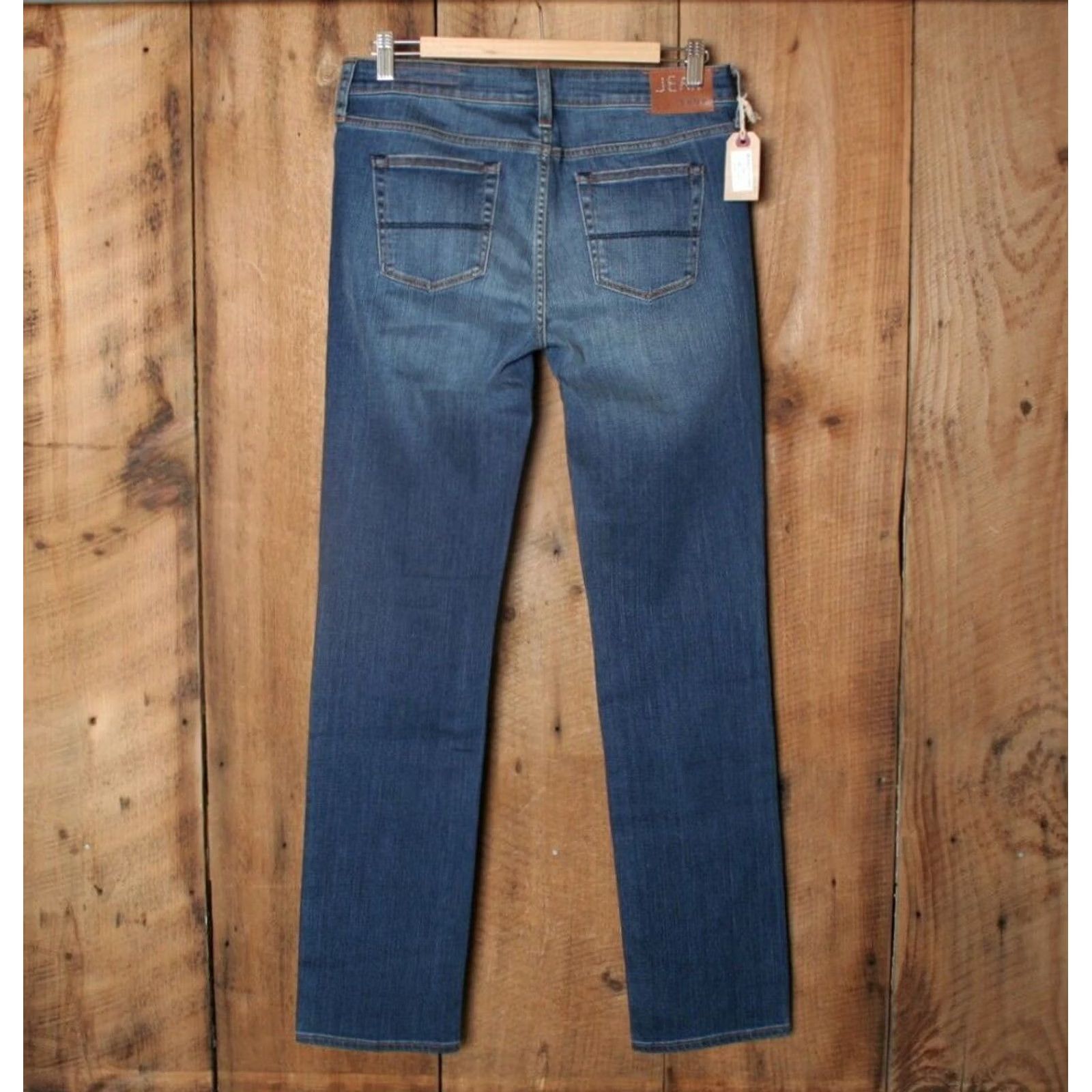 Jean Shop Jean Shop Cindy Twillight Wash Straight Jeans Sz. 29 Inseam 32" Blue Denim Women Size 29" - 3 Thumbnail