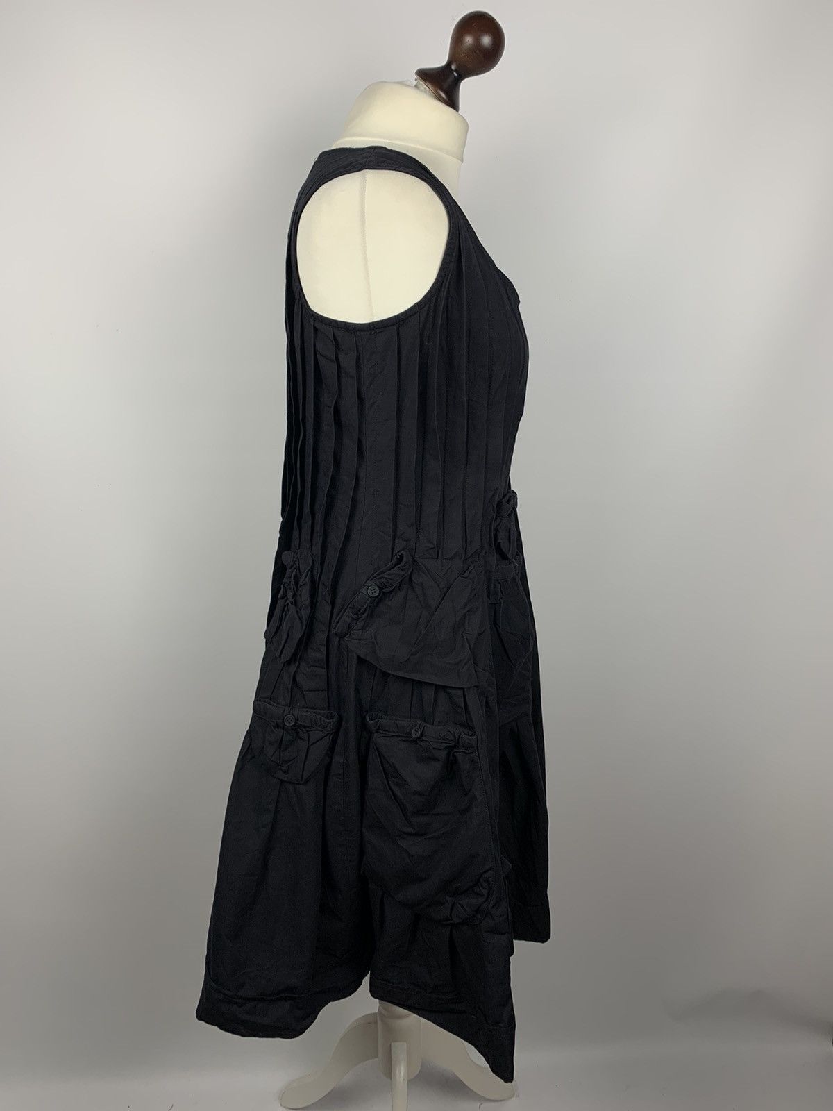 Rundholz Rundholz Avant-Garde Pleated Cargo Multipocket Dress Black Size M / US 6-8 / IT 42-44 - 5 Thumbnail