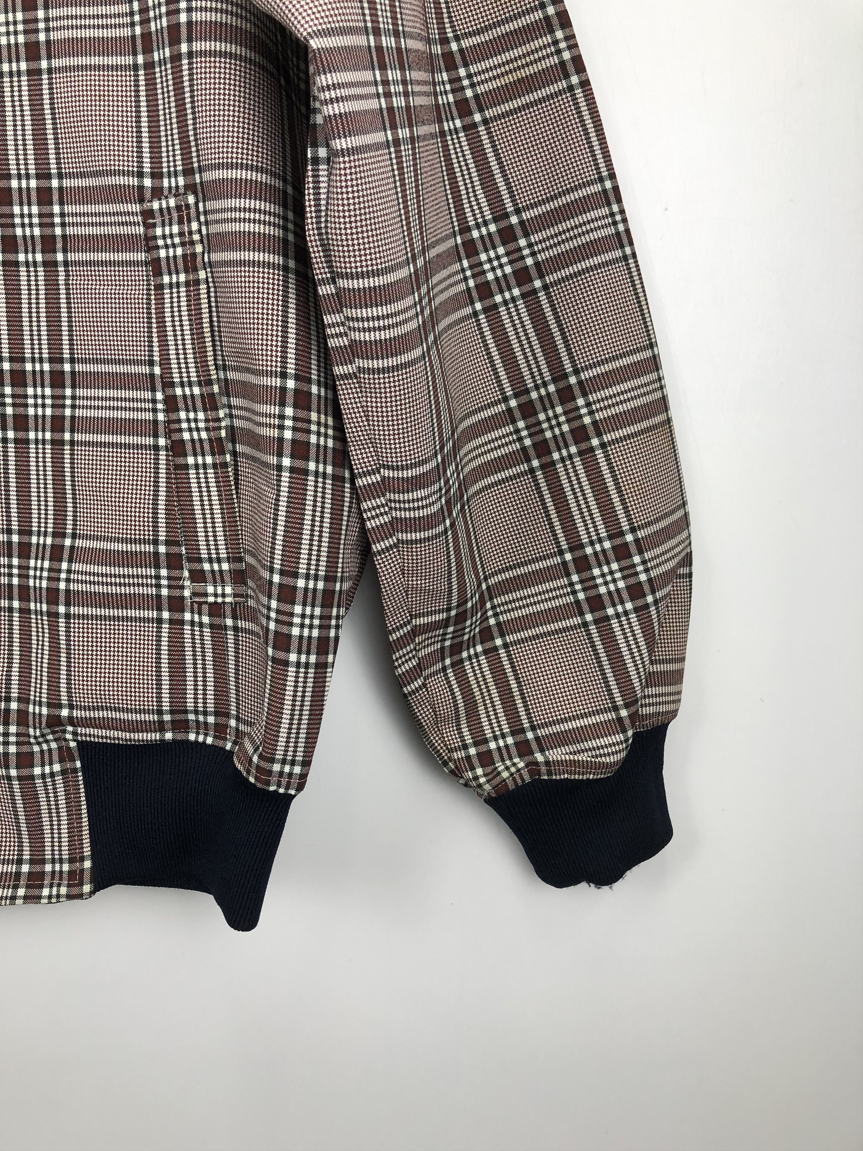 Vintage Vintage 90s Japanese Brand Zipper Checkered Varsity V0431 Size US L / EU 52-54 / 3 - 7 Thumbnail