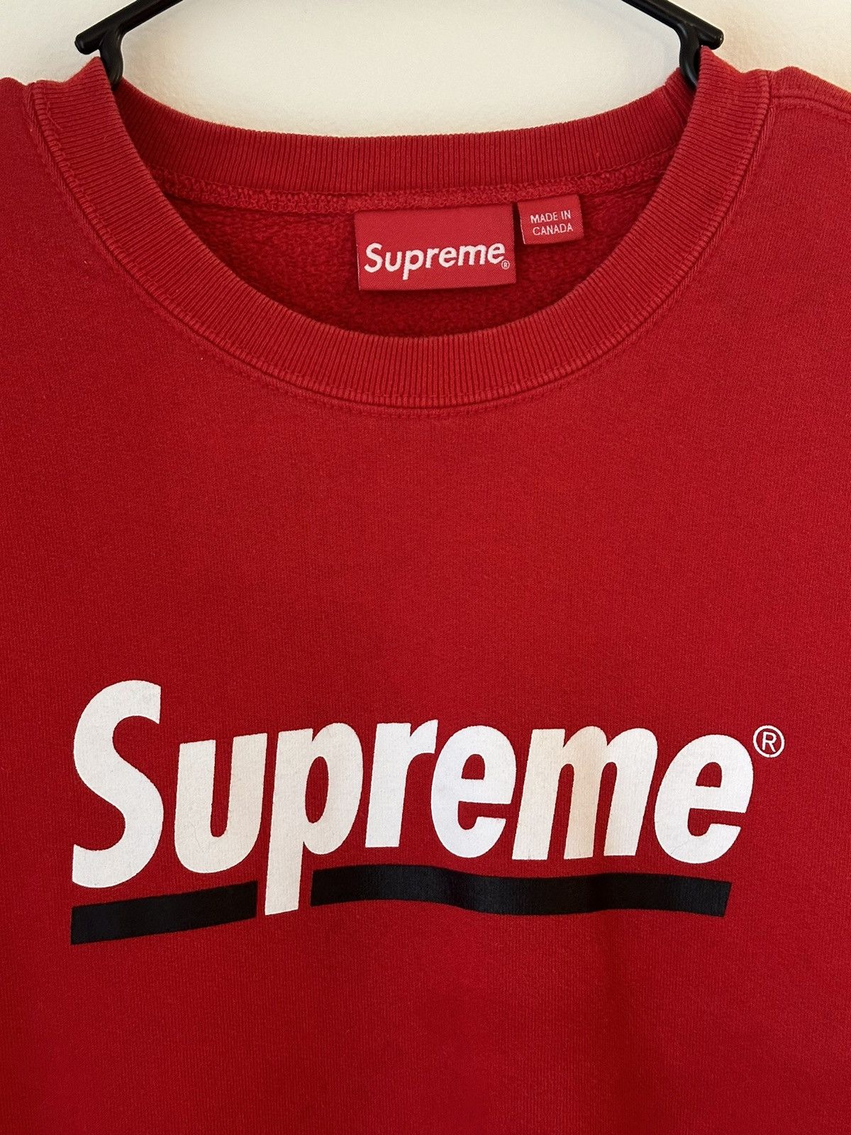 Supreme Supreme Underline Crewneck Size US L / EU 52-54 / 3 - 2 Thumbnail