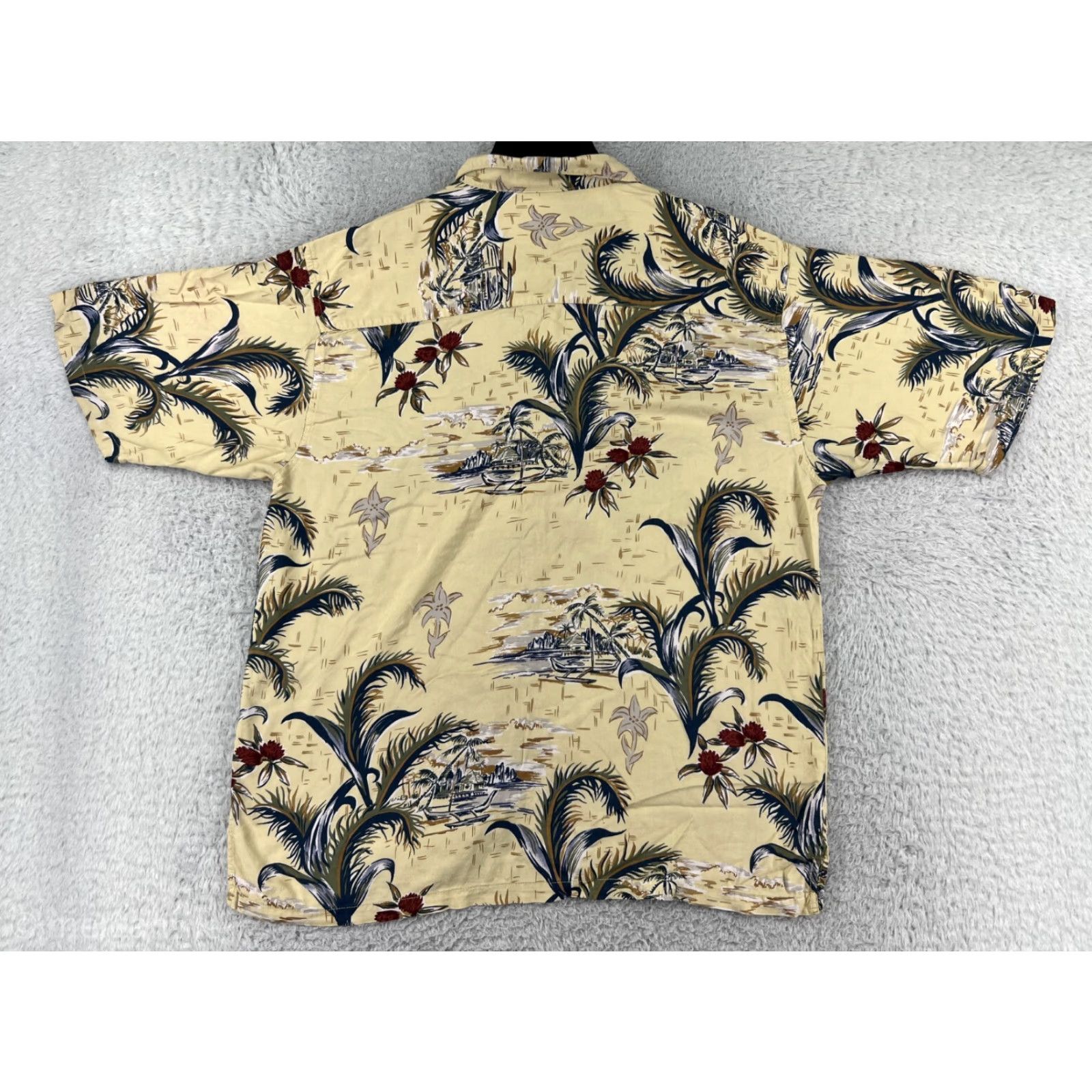 Gotcha Gotcha Shirt Men L Yellow Floral Hawaiian Button-Up Size US L / EU 52-54 / 3 - 2 Thumbnail