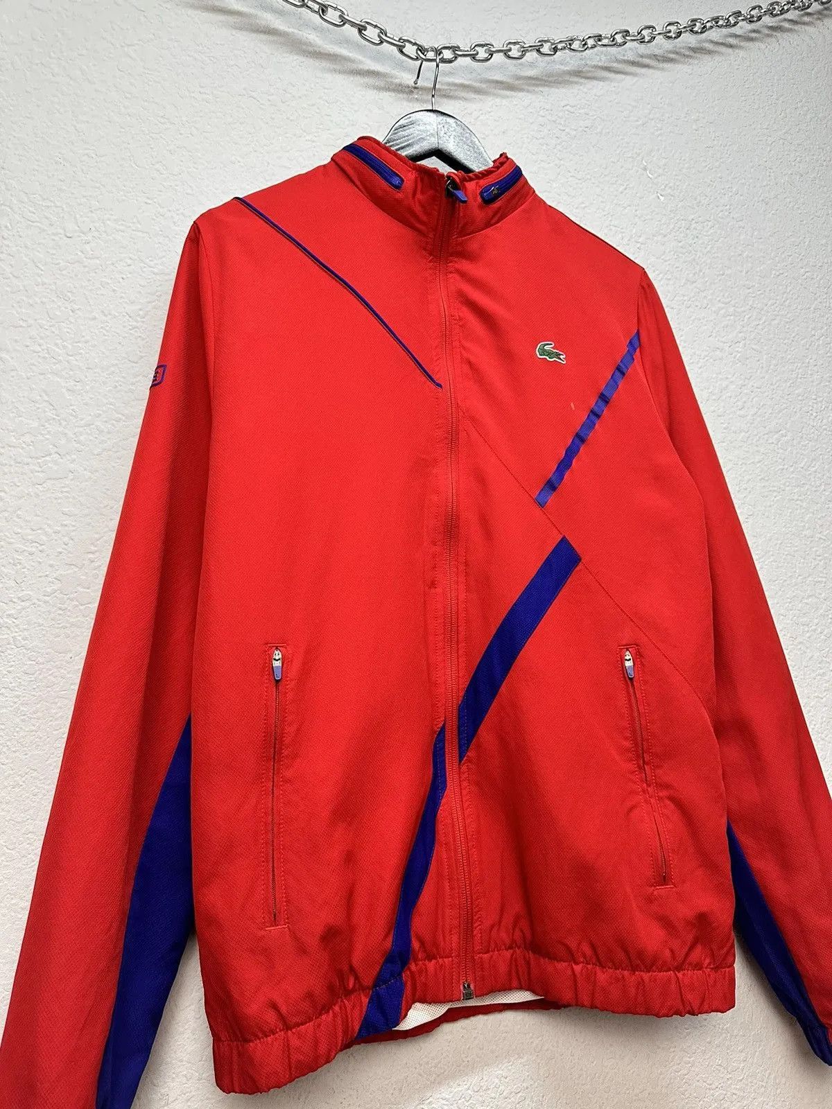 Lacoste Vintage Lacoste Zip Hoodie Jacket Sk8 Red Polo Ralph Lauren Size US M / EU 48-50 / 2 - 6 Thumbnail