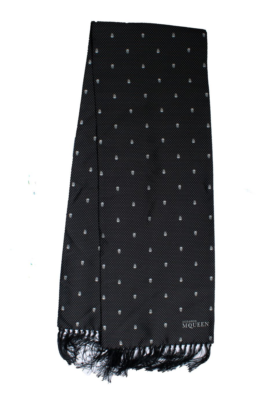 Alexander McQueen Alexander McQueen, dotted skull tuxedo scarf Size ONE SIZE - 1 Thumbnail