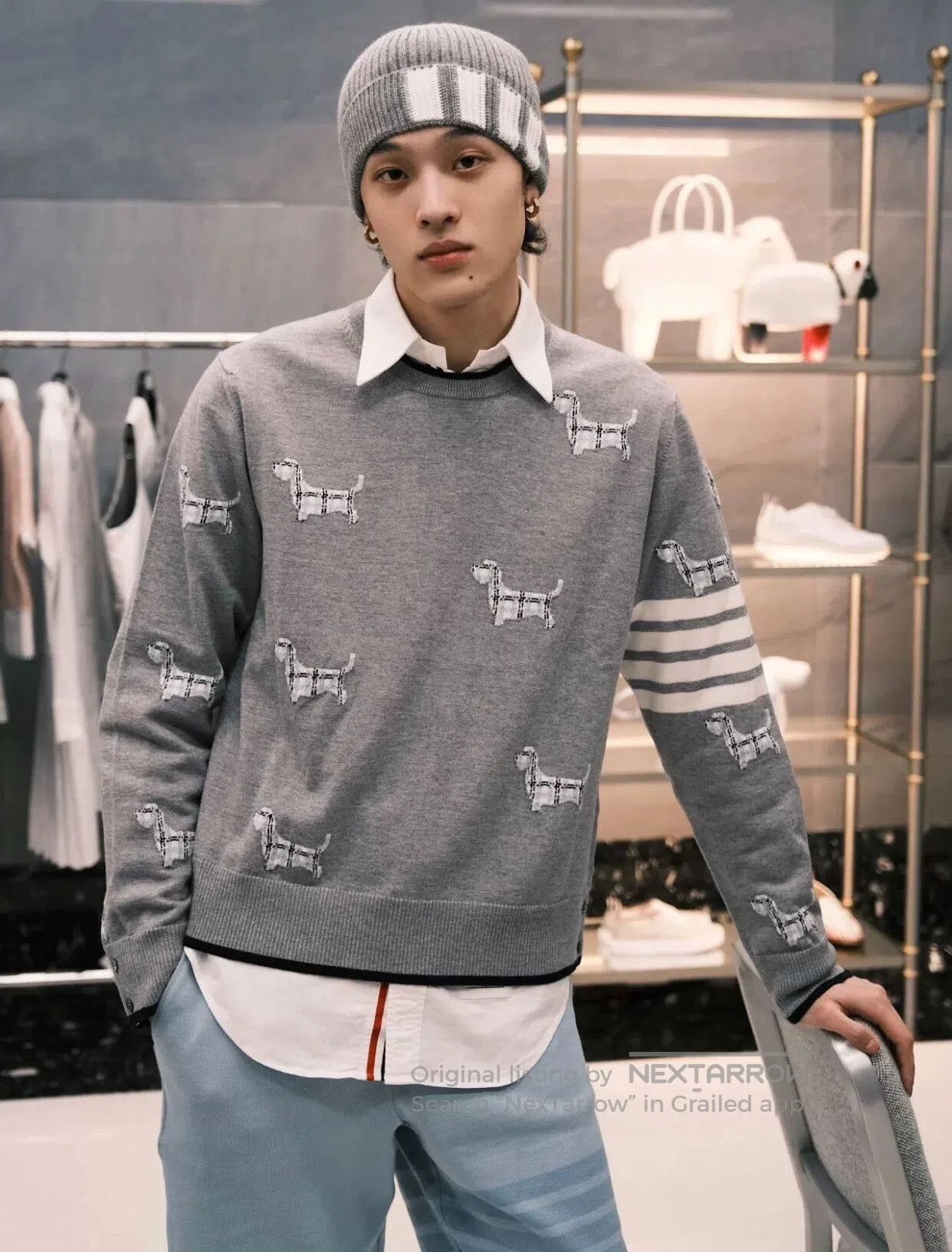 Thom Browne thom browne dachshund knit sweater uni. Size US M / EU 48-50 / 2 - 3 Thumbnail