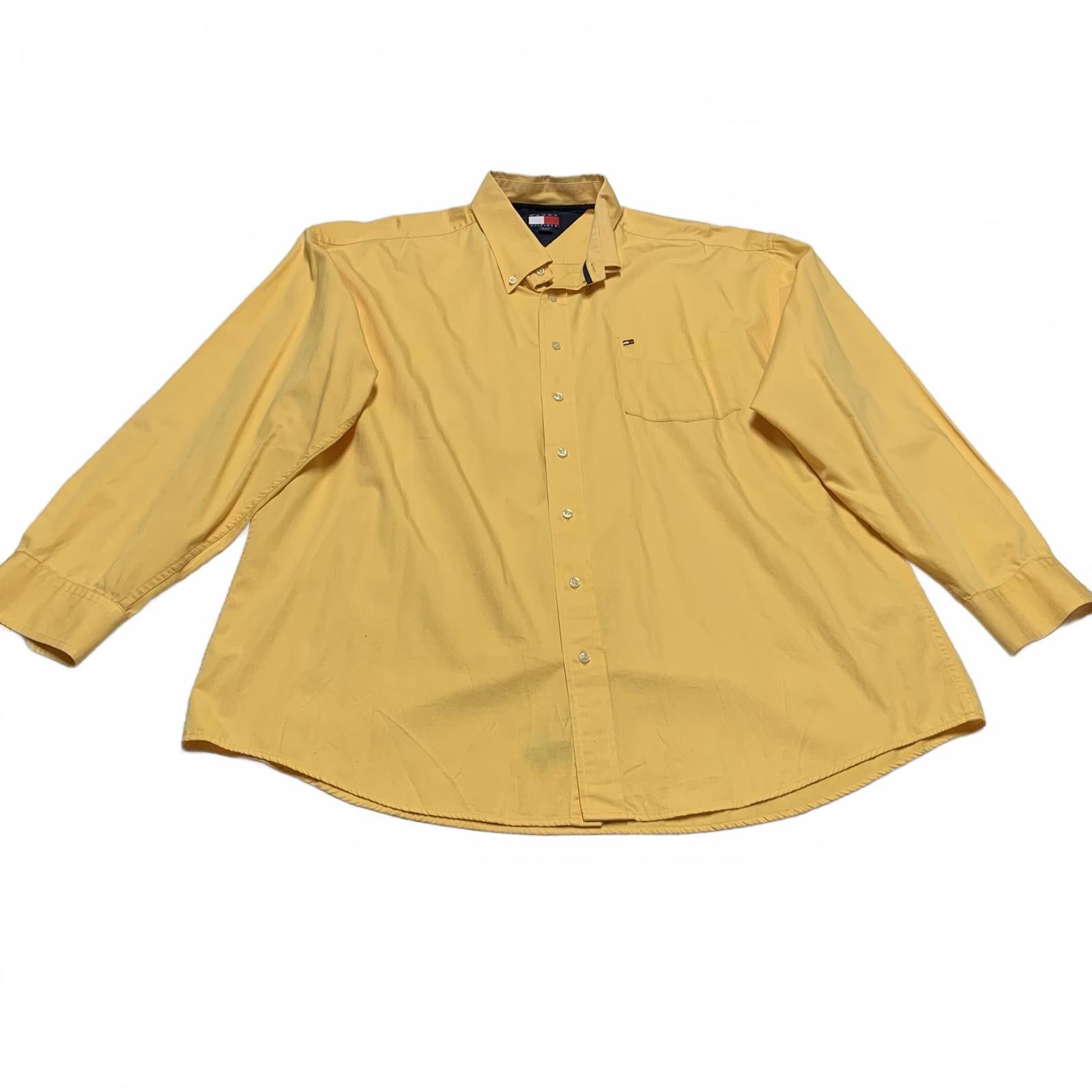 Tommy Hilfiger Tommy Hilfiger Men's XXL Yellow Button-Up Shirt Size US XXL / EU 58 / 5 - 1 Thumbnail