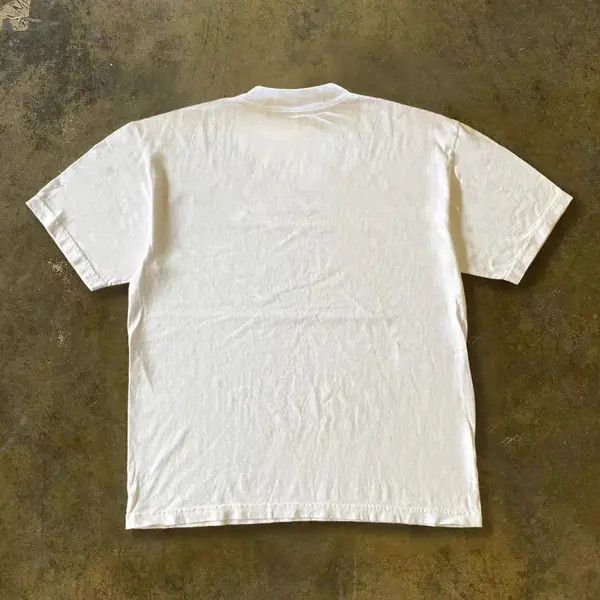 Japanese Brand Honjoh x Airi Sun and moon print white retro round neck tee Size US L / EU 52-54 / 3 - 4 Thumbnail