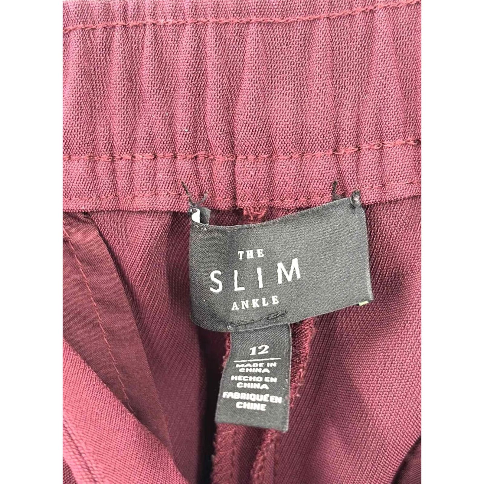 Vintage Pre-Owned WHBM Red Size 12 Pull On Pants Size 34" / US 12 / IT 48 - 3 Thumbnail