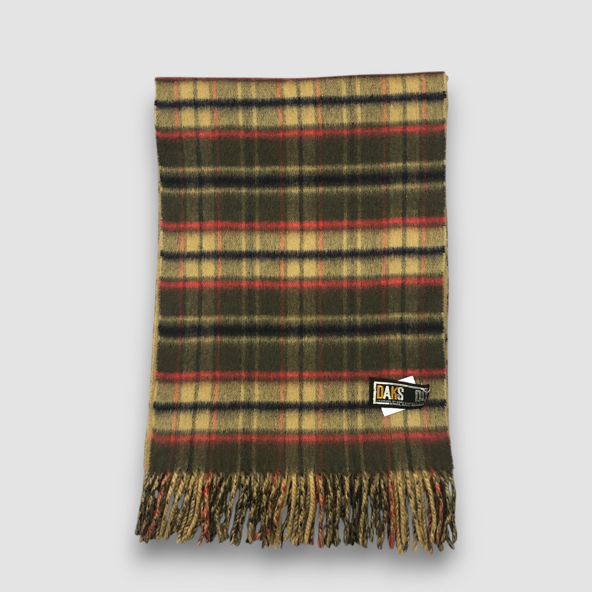 DAKS Vintage DAKS London Scarf Muffler Wool Fringe Winter Size ONE SIZE - 2 Thumbnail