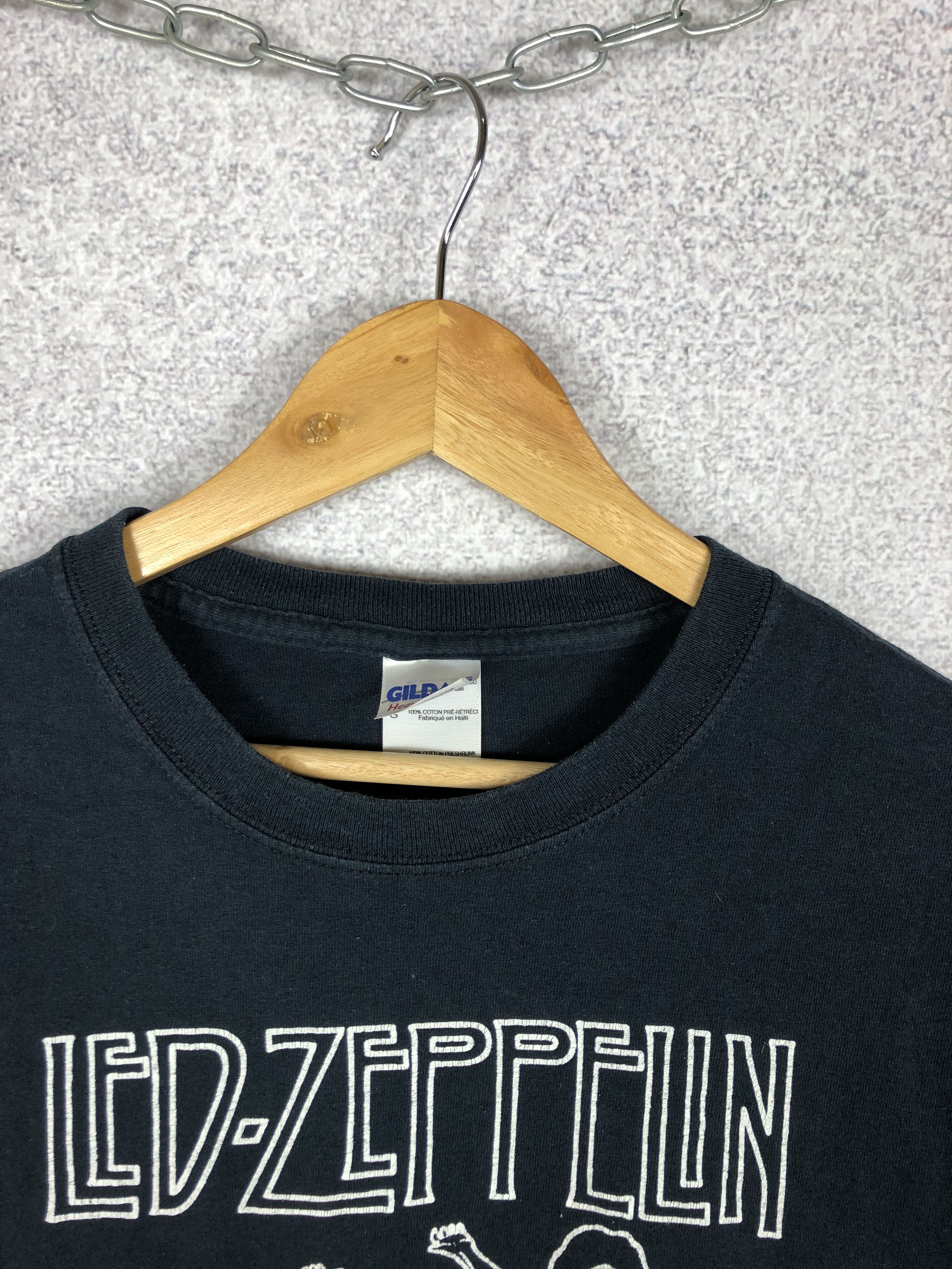 Band Tees 90s Vintage Led Zeppelin Big Logo Rock T-shirt Rare Size US L / EU 52-54 / 3 - 6 Thumbnail
