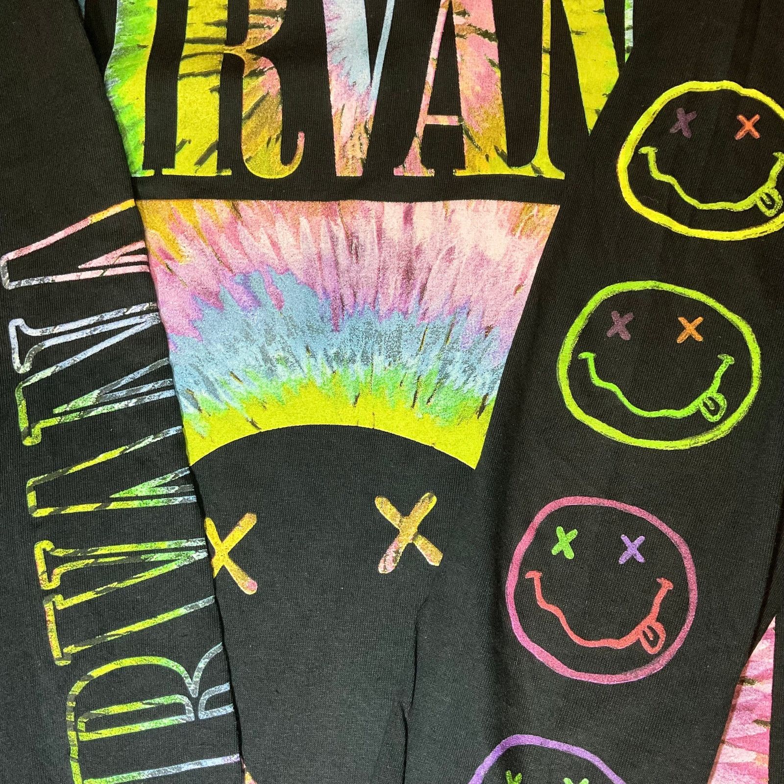 Other 🎸 Nirvana Tie-Dye Spiral Long Sleeve Tee (Multiple Sizes) Size US XL / EU 56 / 4 - 4 Thumbnail