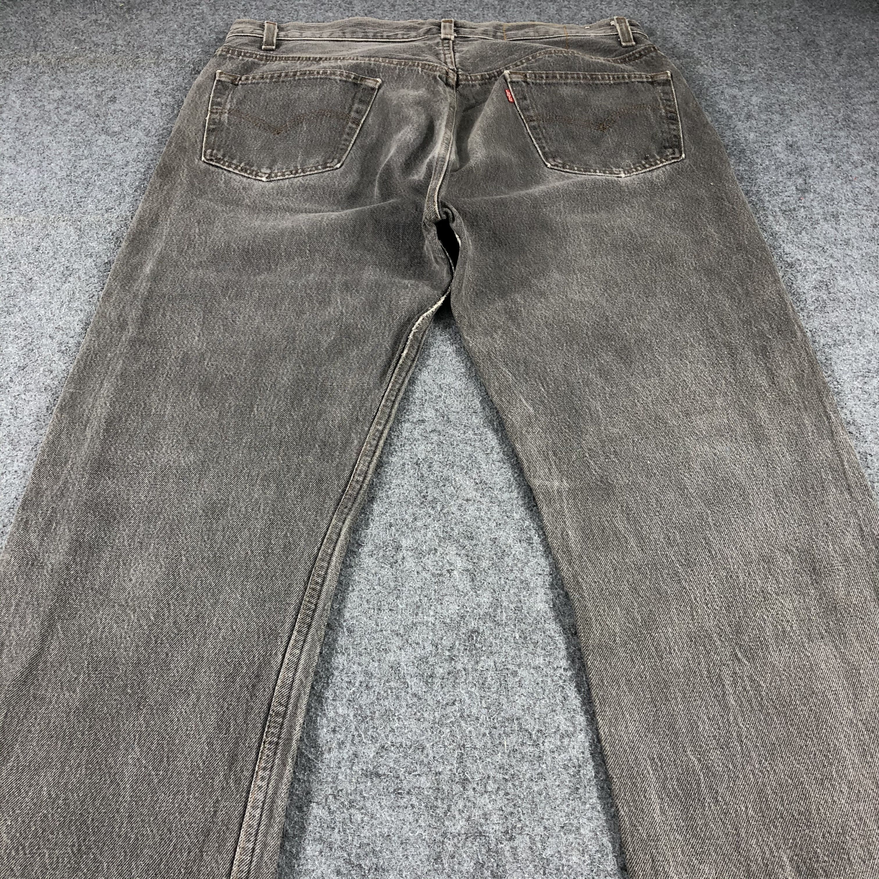 Levi's Vintage 80s Faded Black Levis 501 Jeans-JM925 Size US 35 - 4 Thumbnail