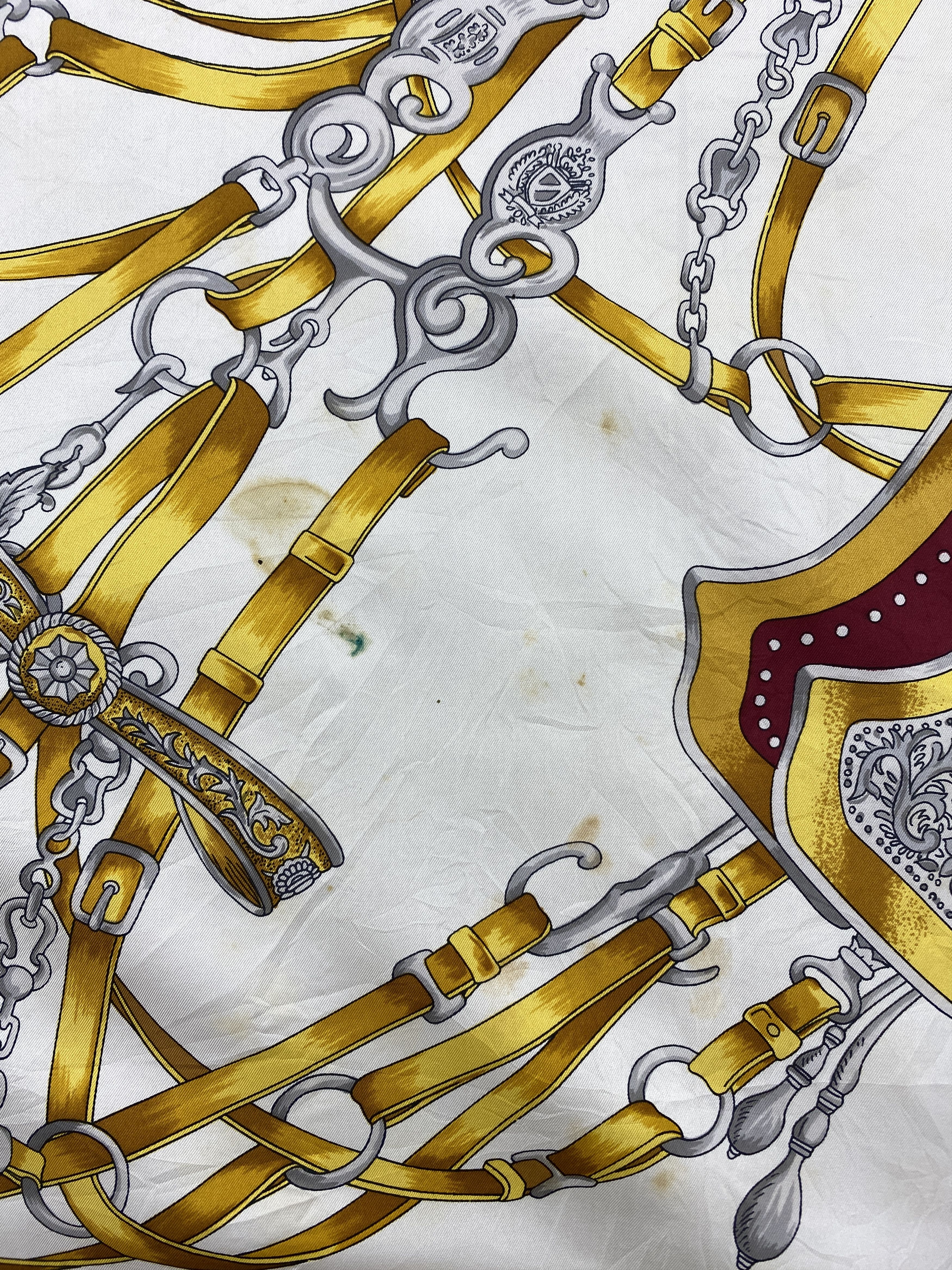 Japanese Brand Cest Bien Tassel Silk Scarf / Silk Shawl SN0249 Size ONE SIZE - 5 Thumbnail