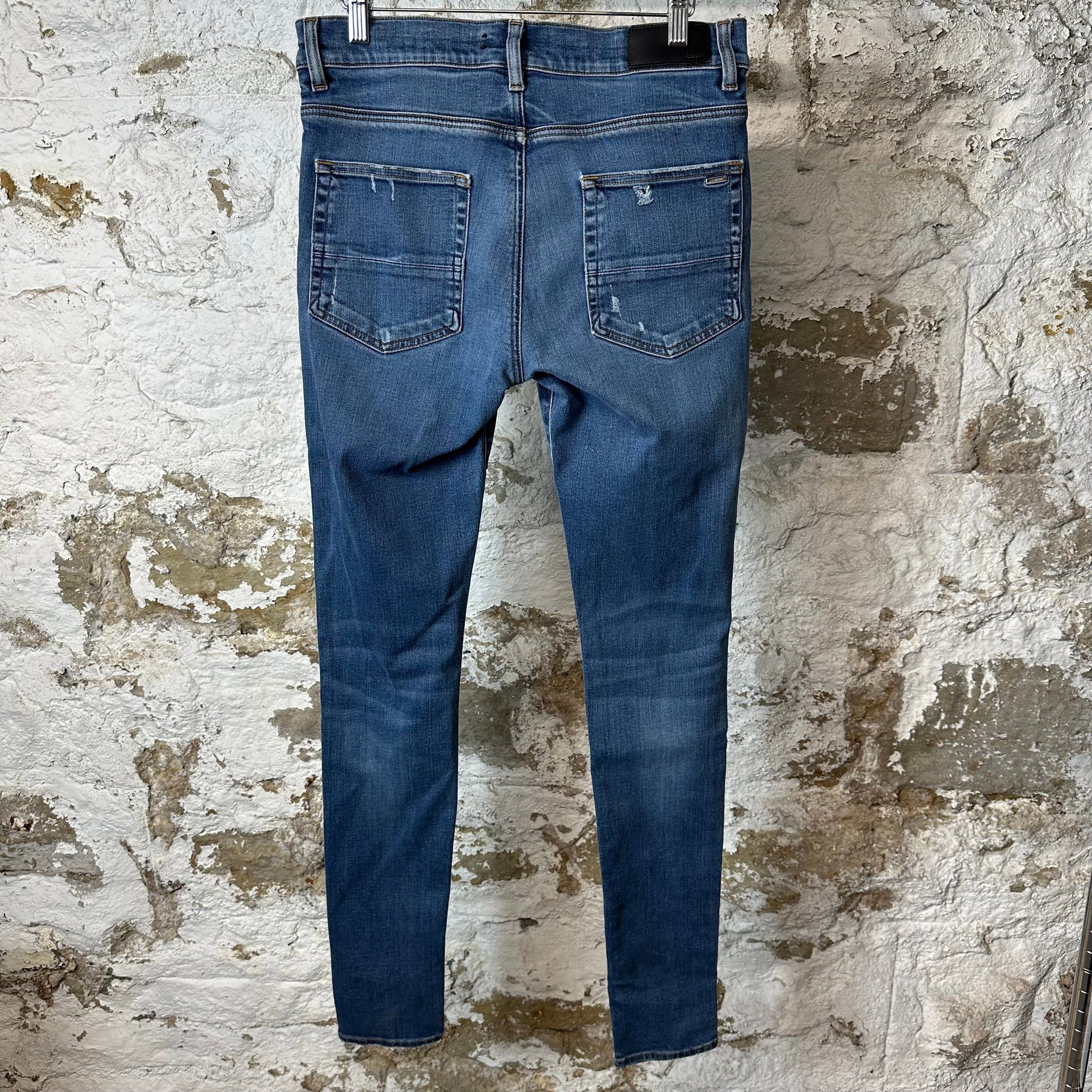Amiri Amiri Plain Blue Denim Jeans Sz 32 Size US 32 / EU 48 - 2 Thumbnail