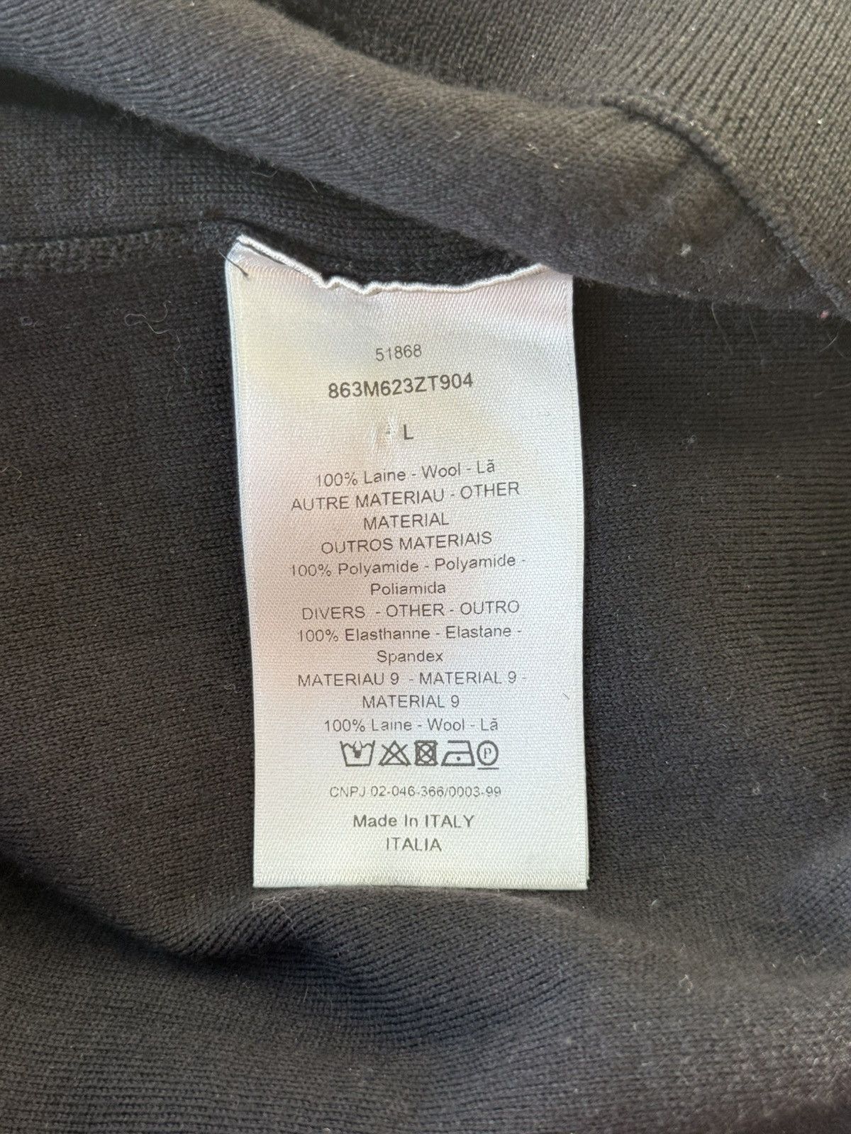 Dior Dior Homme 18FW Wool Pullover by Kris Van Assche Size US L / EU 52-54 / 3 - 6 Thumbnail