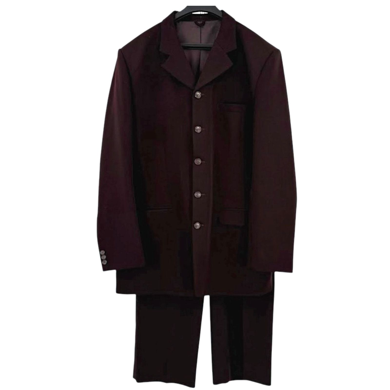 La Moda Custom Men’s Suit Dark Brown 2pc Jacket Pants 38-40R