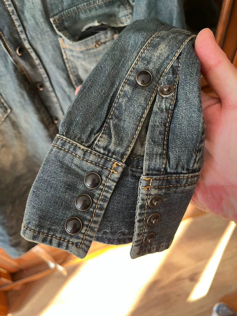 Saint Laurent Paris Saint Laurent Parisdenim jacket 2504-Nextarrow Size S / US 4 / IT 40 - 7 Thumbnail
