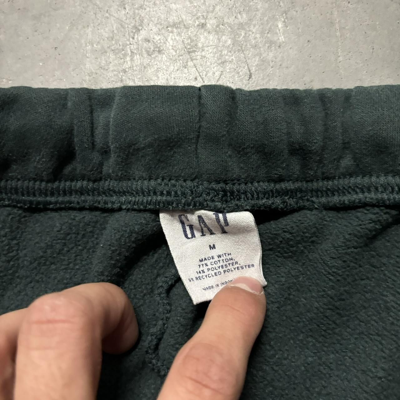 Japanese Brand × Vintage Crazy Vintage Y2K/2000s Dark Green Earth Tone Essential Sweatpants! Size US 32 / EU 48 - 6 Thumbnail
