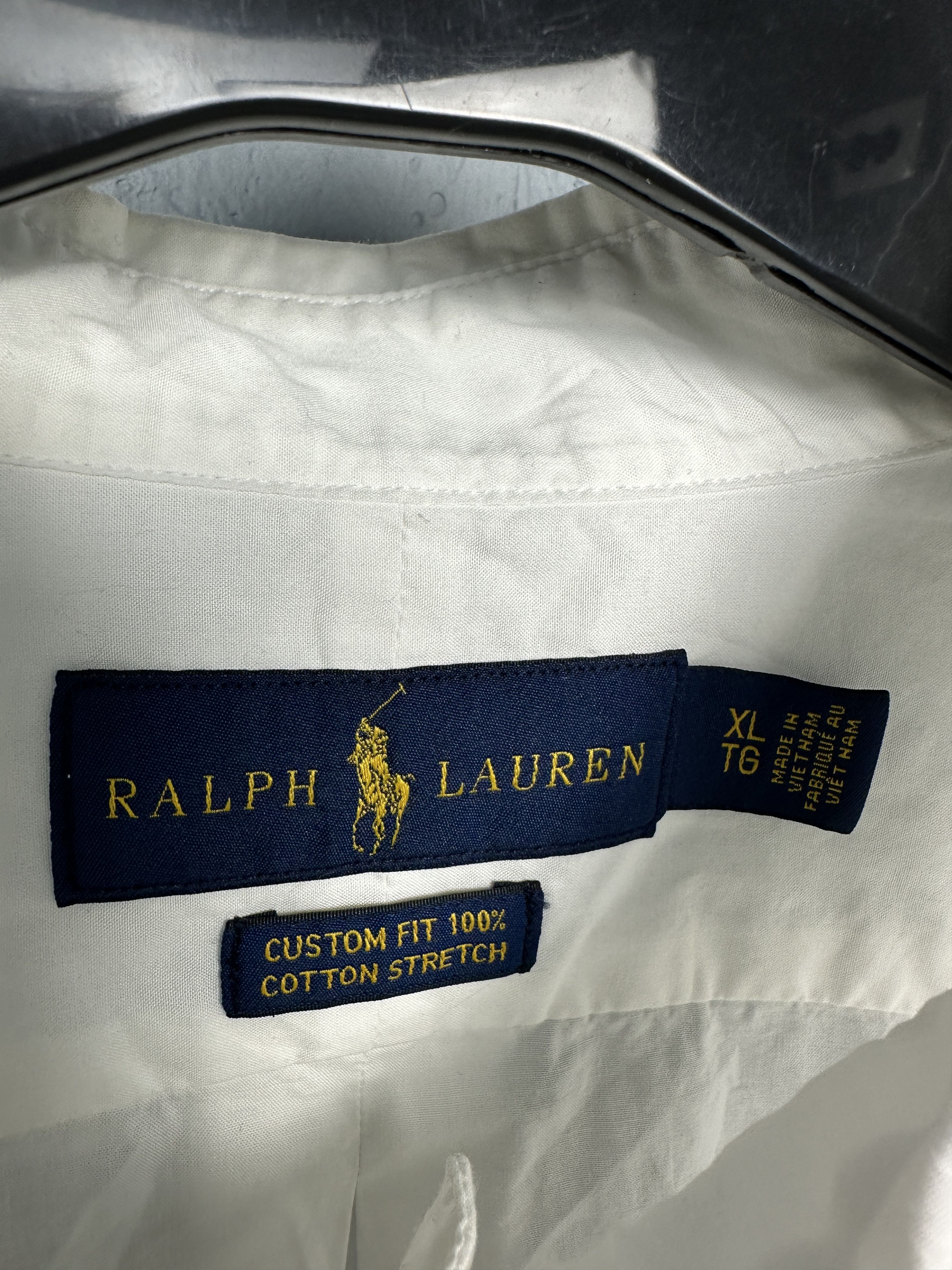 Polo Ralph Lauren Polo Ralph Lauren Mens Long Sleeve White Shirt Size US XL / EU 56 / 4 - 4 Thumbnail