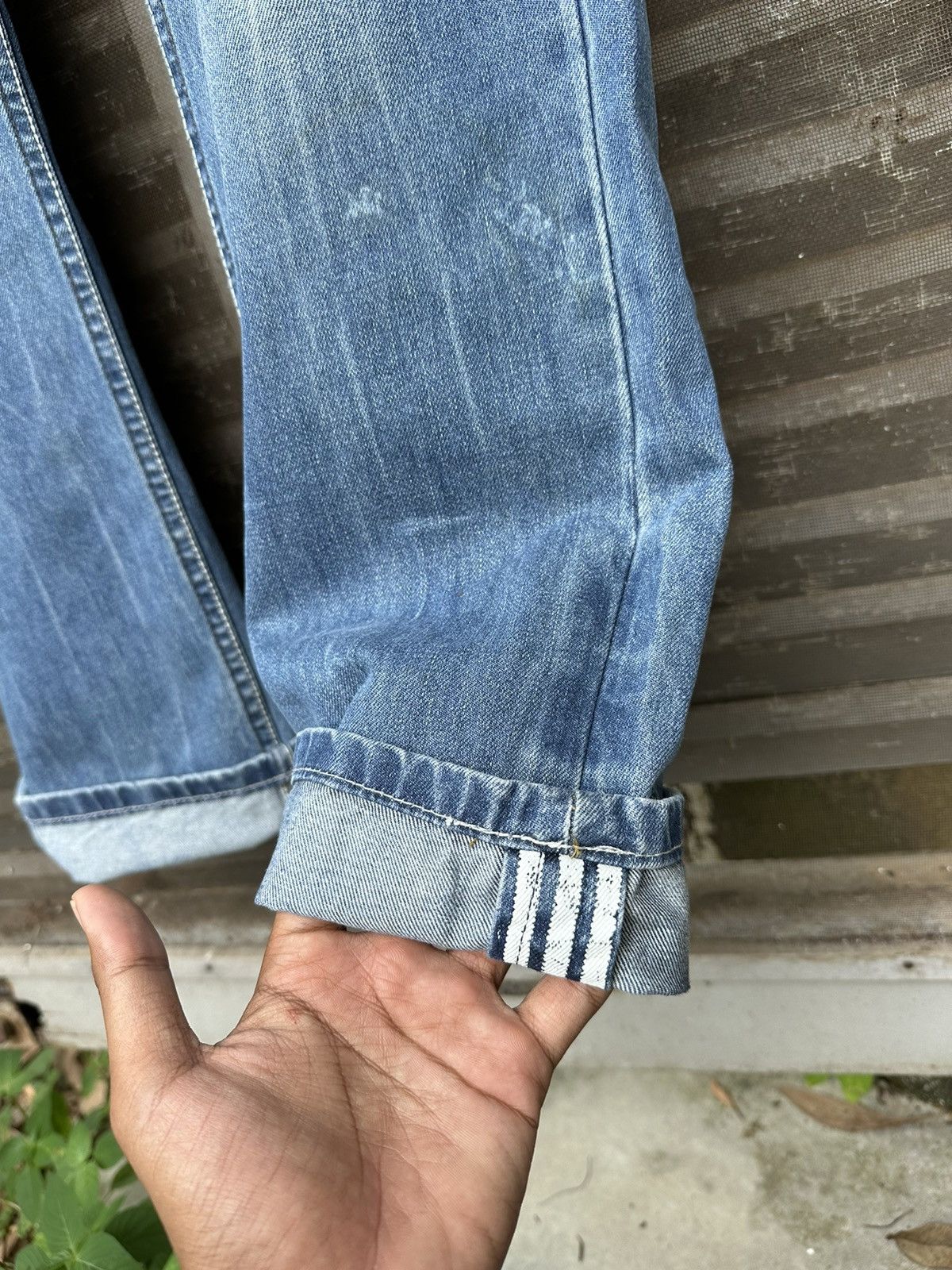 Adidas × Diesel **rare**DIESEL X ADIDAS 3 Striped Lined Denim Size US 36 / EU 52 - 3 Thumbnail