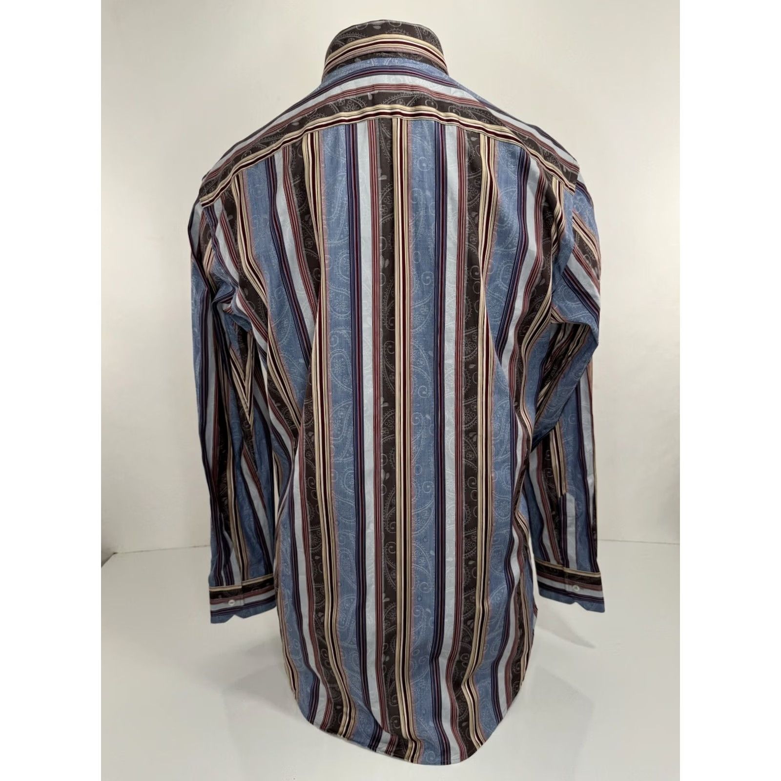 Etro ETRO Shirt Mens L Italy PAISLEY Striped Size US L / EU 52-54 / 3 - 4 Thumbnail