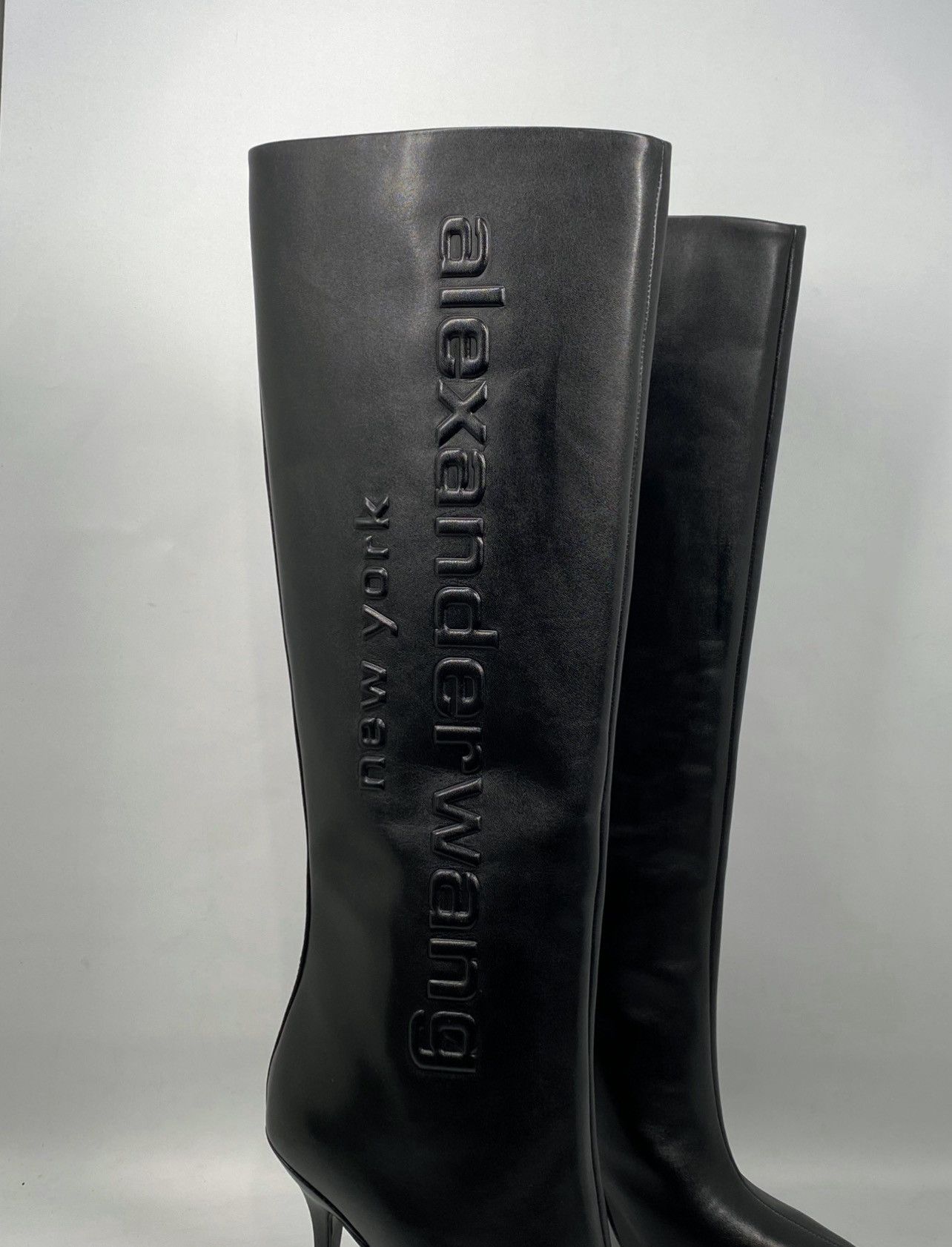Alexander Wang Alexander Wang leather heeled knee-high boots size 36.5 Size US 6.5 / IT 36.5 - 6 Thumbnail
