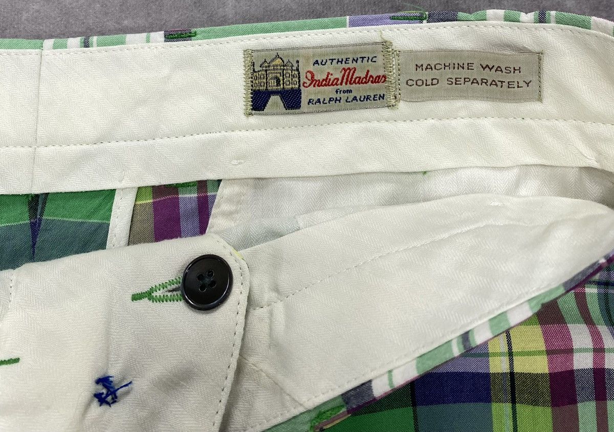 Polo Ralph Lauren 80’s Vintage Polo Ralph Lauren Authentic India Madras Short Size US 34 / EU 50 - 2 Thumbnail