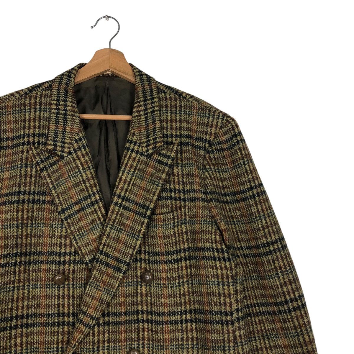 Japanese Brand 📌Vintage Wool Coats Jacket Karl Helmut Tartan Design Size US M / EU 48-50 / 2 - 7 Thumbnail
