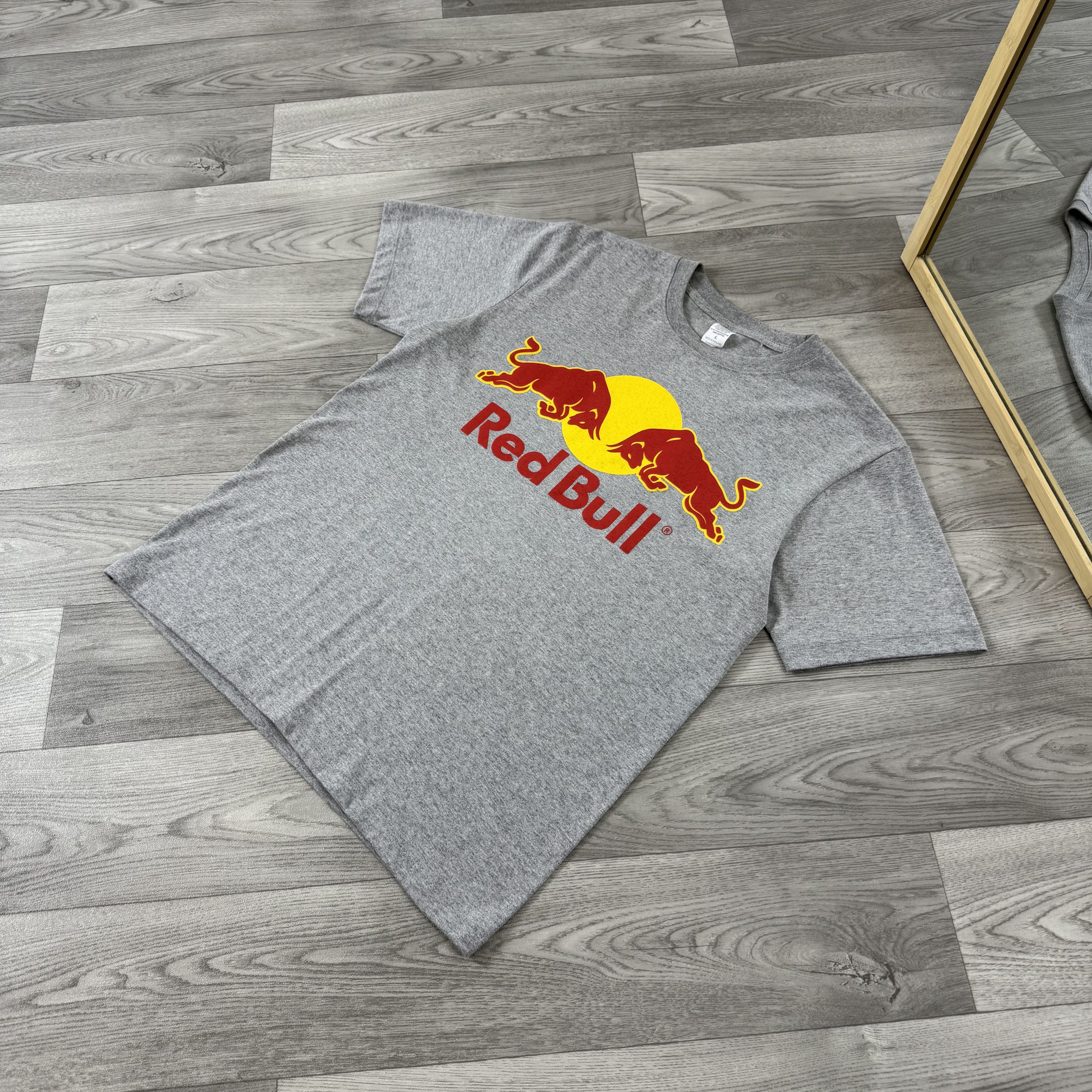 Red Bull Vintage Red Bull 90s Graphic Grey Tee Shirt L Size US L / EU 52-54 / 3 - 5 Thumbnail