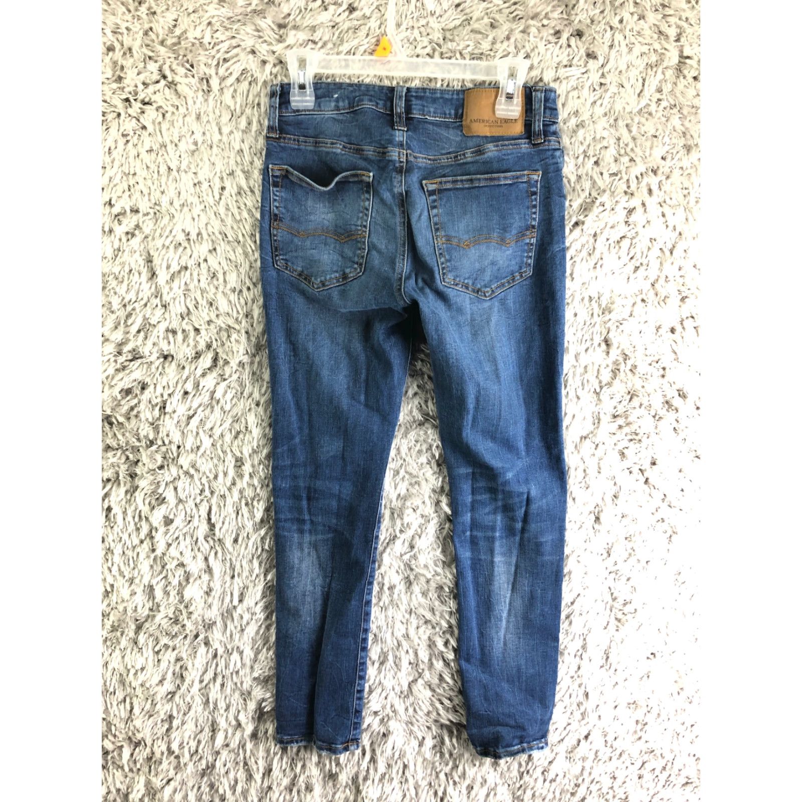 American Eagle Outfitters American Eagle Jeans Mens 28x28 Mid Rise Skinny Blue Denim 5-Pocket Regular Belt Loops Vintage No Size US 28 / EU 44 - 5 Thumbnail