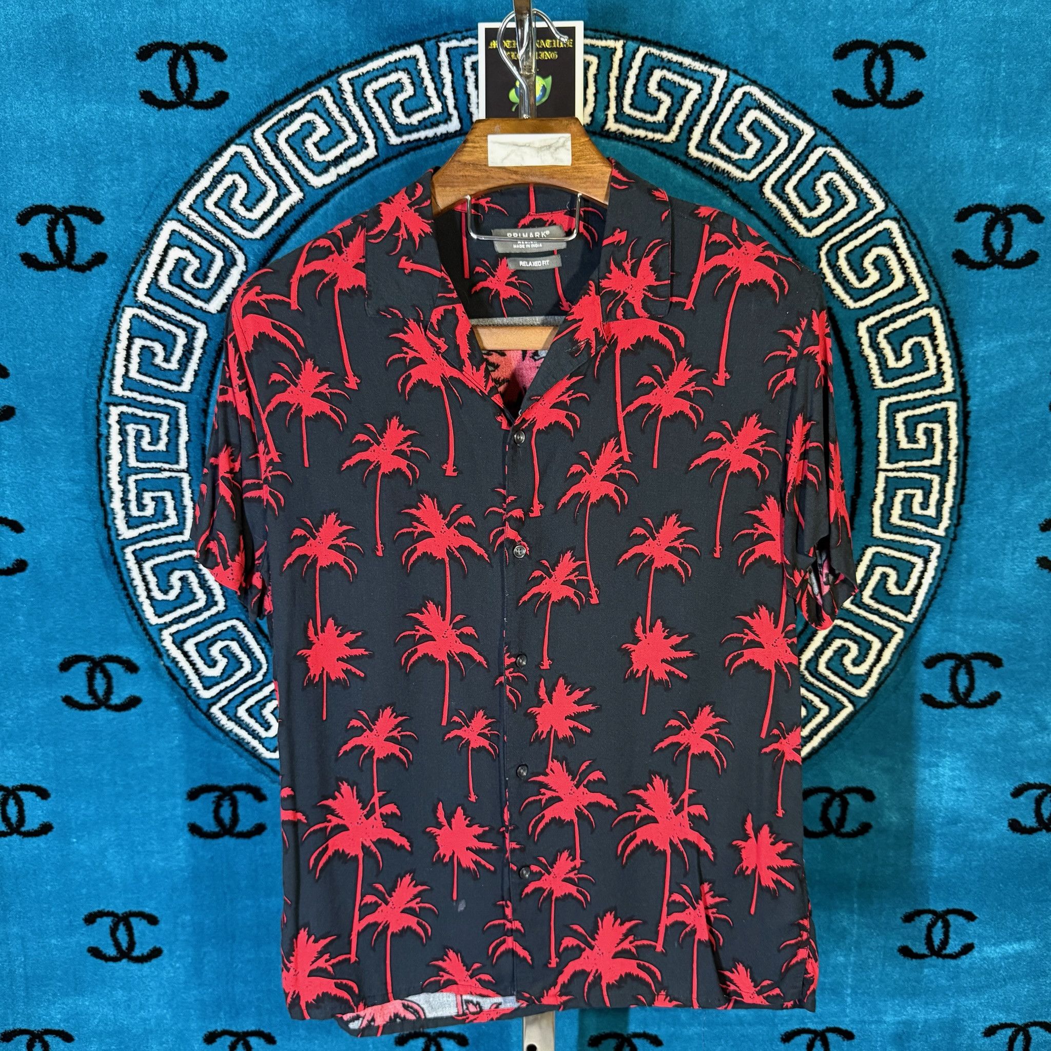 Primark PALM TREE DREAMS SILHOUETTE S/S BUTTON UP Size US M / EU 48-50 / 2 - 1 Preview