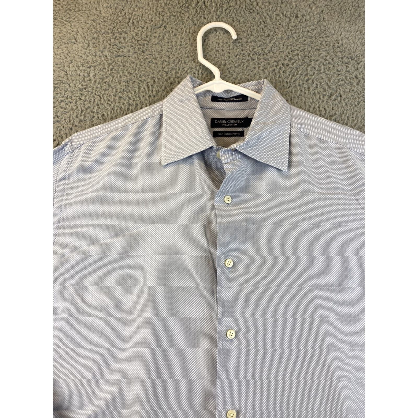 Cremieux Daniel Cremieux Men’s Long Sleeve Button Shirt L Blue Cotton Casual Formal Woven Size US L / EU 52-54 / 3 - 4 Thumbnail