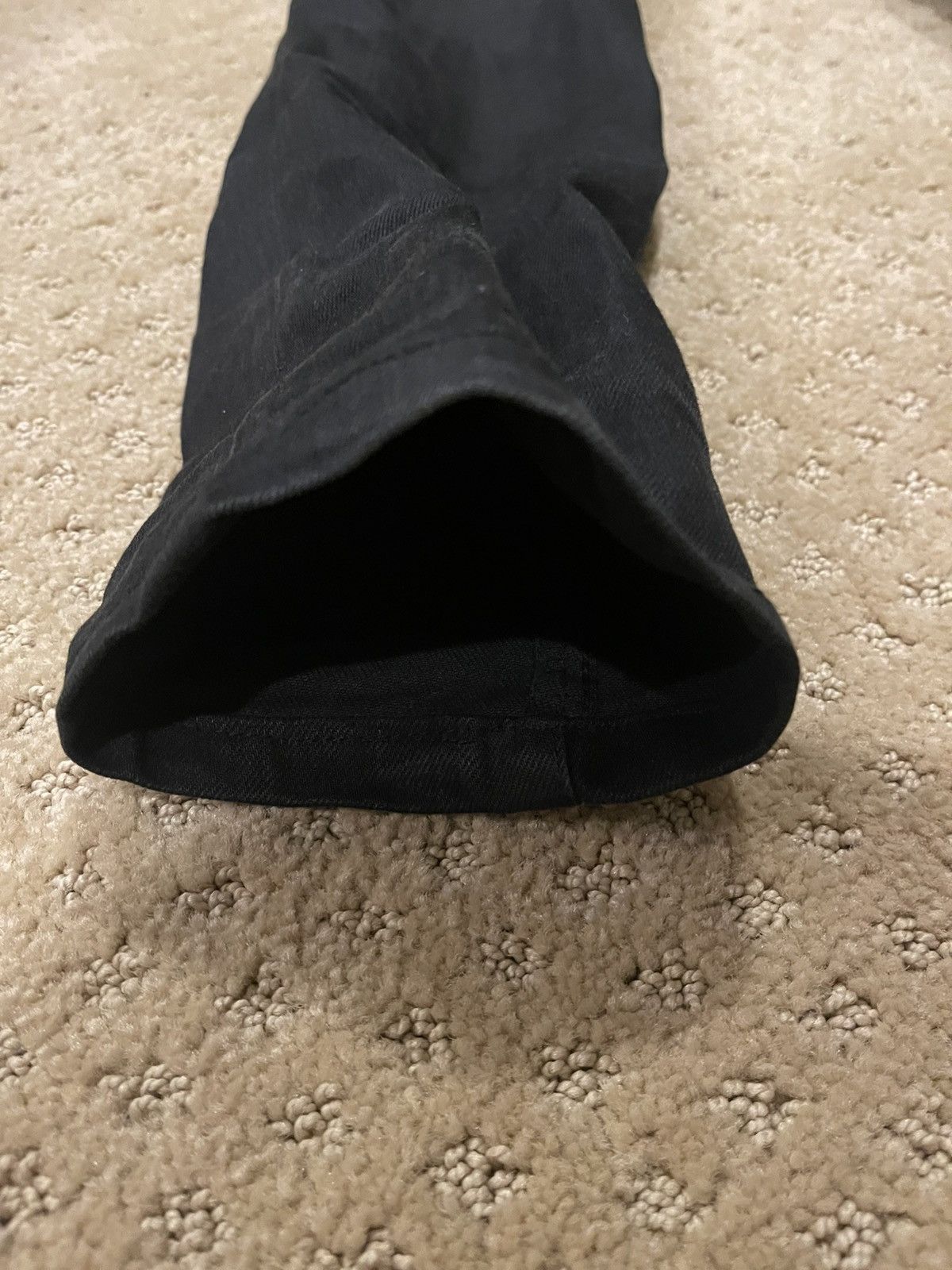 Yves Saint Laurent Saint Laurent black wax denim jeans Size US 28 / EU 44 - 6 Thumbnail