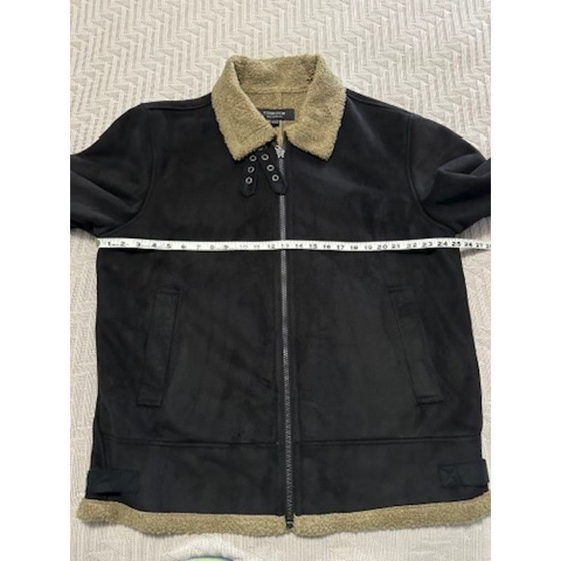 Liz Claiborne Claiborne black sherpa and faux suede winter jacket size XL Size US XL / EU 56 / 4 - 6 Thumbnail