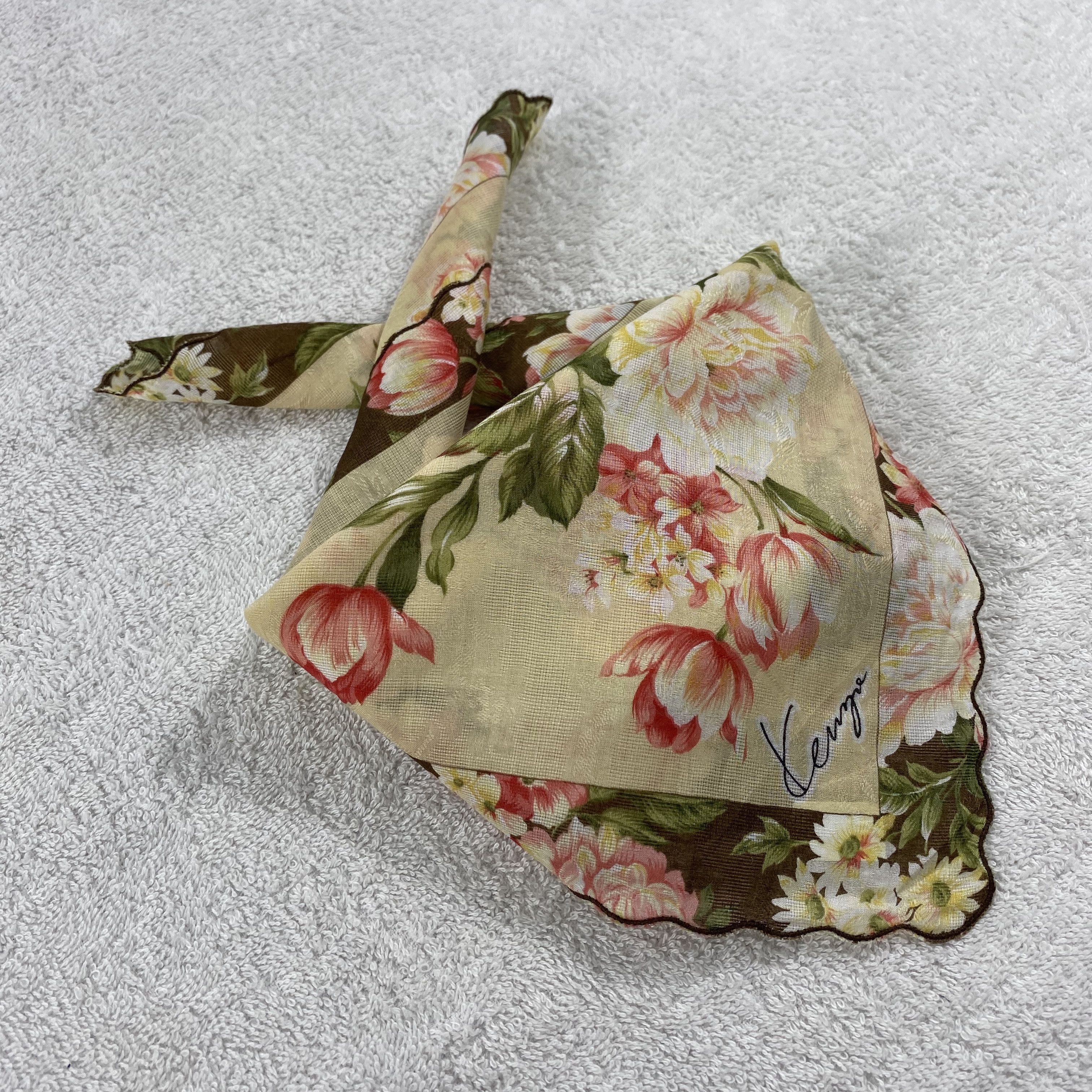 Kenzo × Vintage Kenzo Neckerchief / Bandana / Handkerchief Size ONE SIZE - 2 Thumbnail