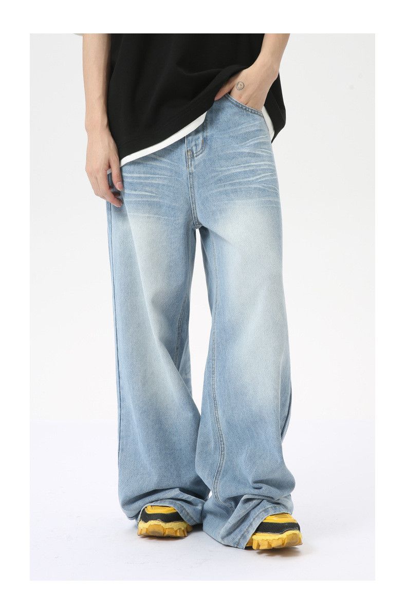Japanese Brand × Vintage American style washed distressed light blue jeans Size US 32 / EU 48 - 2 Thumbnail