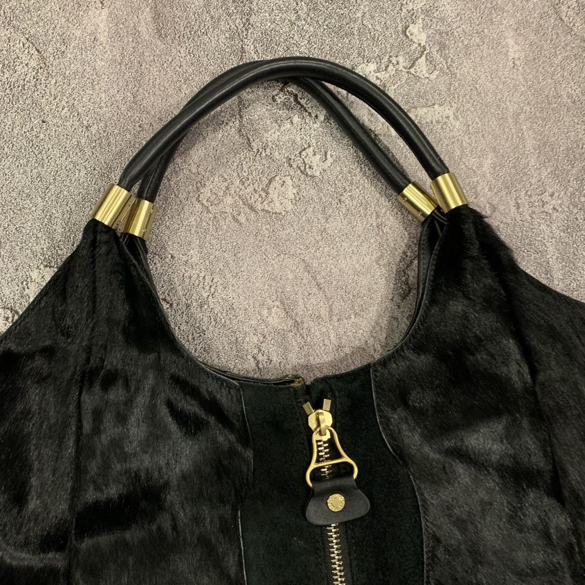 Jimmy Choo Jimmy Choo Black Fur Leather Bag Size ONE SIZE - 5 Thumbnail