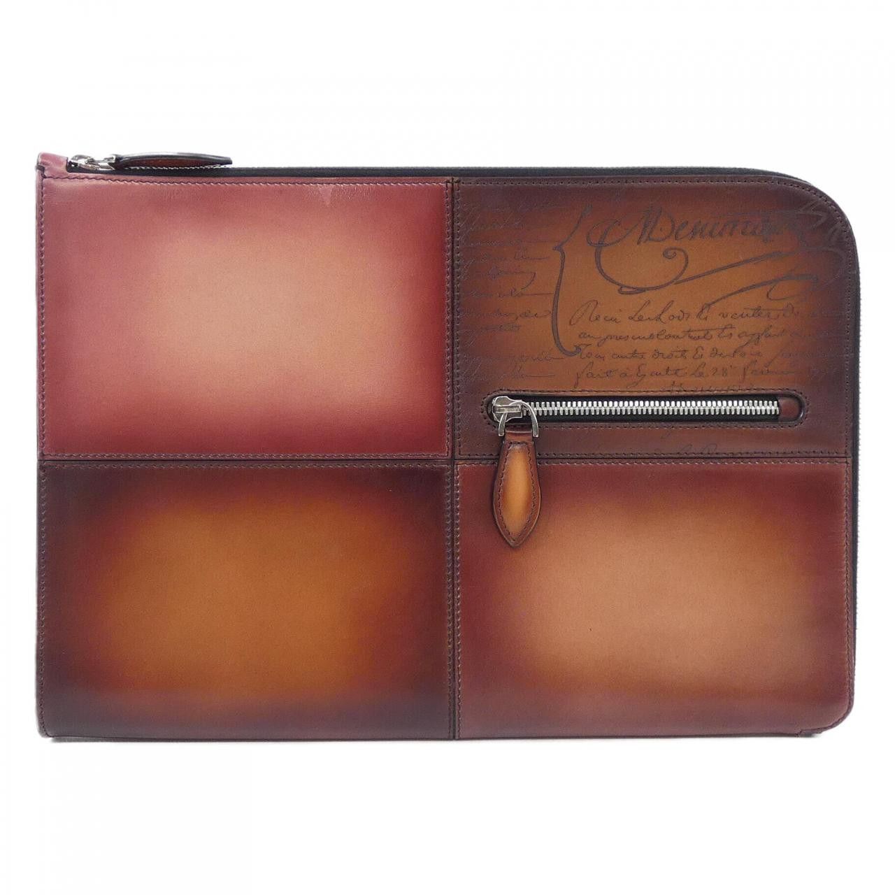 Berluti Berluti Berluti Nino TGM Scritto Leather Clutch Bag Leather Clutch Bag NINO TGM DUTY FREE for USA Size ONE SIZE - 1 Thumbnail