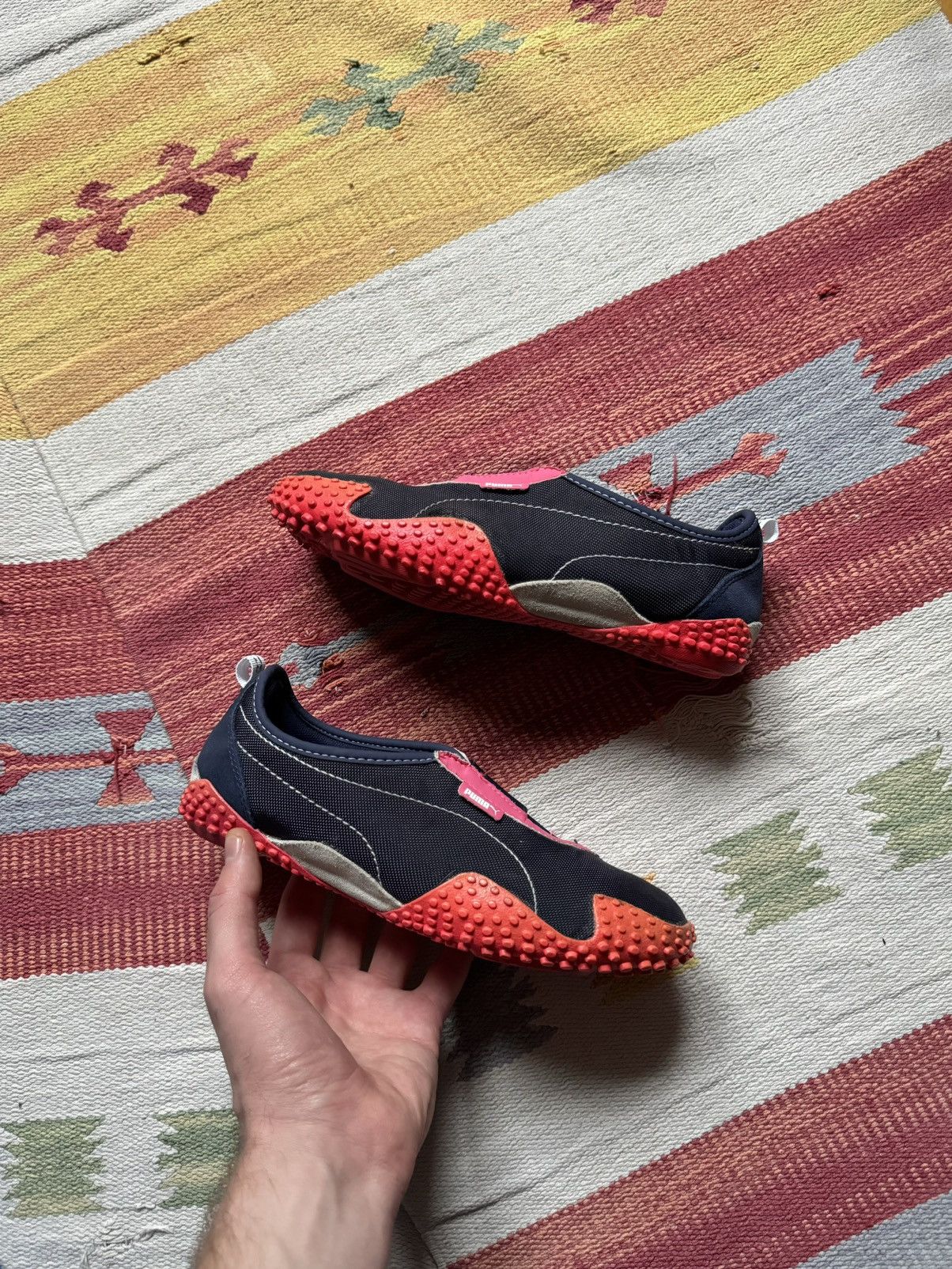 Puma Vintage 00’s Puma Mostro y2k Navy Japanese Low Sneakers Size US 7 / IT 37 - 1 Thumbnail