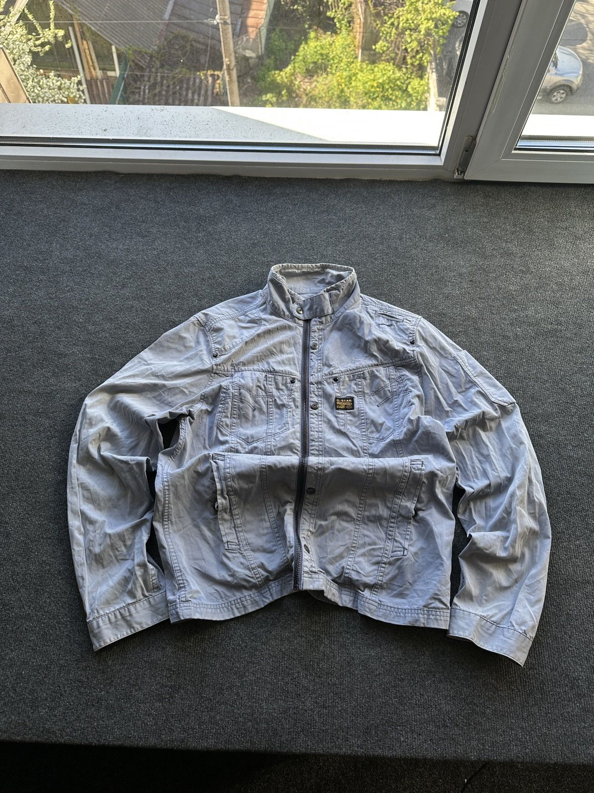 G-Star 🚨 G STAR RAW MEN Y2K VNTG OVERSHIRT Zip Jacket FADED Size US L / EU 52-54 / 3 - 2 Thumbnail