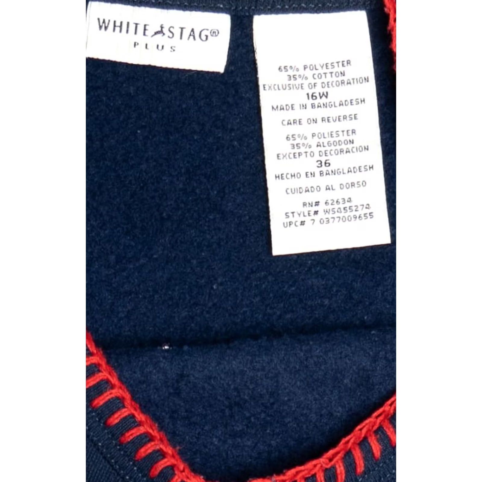 Vintage VINTAGE White Stag Sweater 2X-Large Blue "Harvest Happiness" Applique Halloween Cottagecore Size US XXL / EU 58 / 5 - 3 Thumbnail