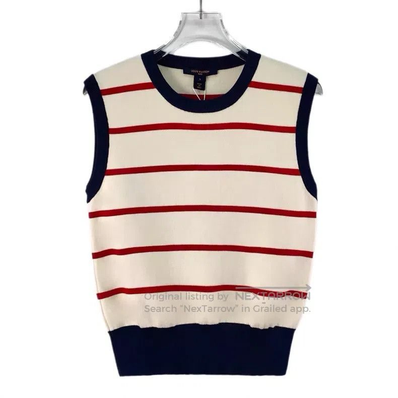 Louis Vuitton Louis Vuitton Color-block striped wool sleeveless knitted Size S / US 4 / IT 40 - 1 Thumbnail
