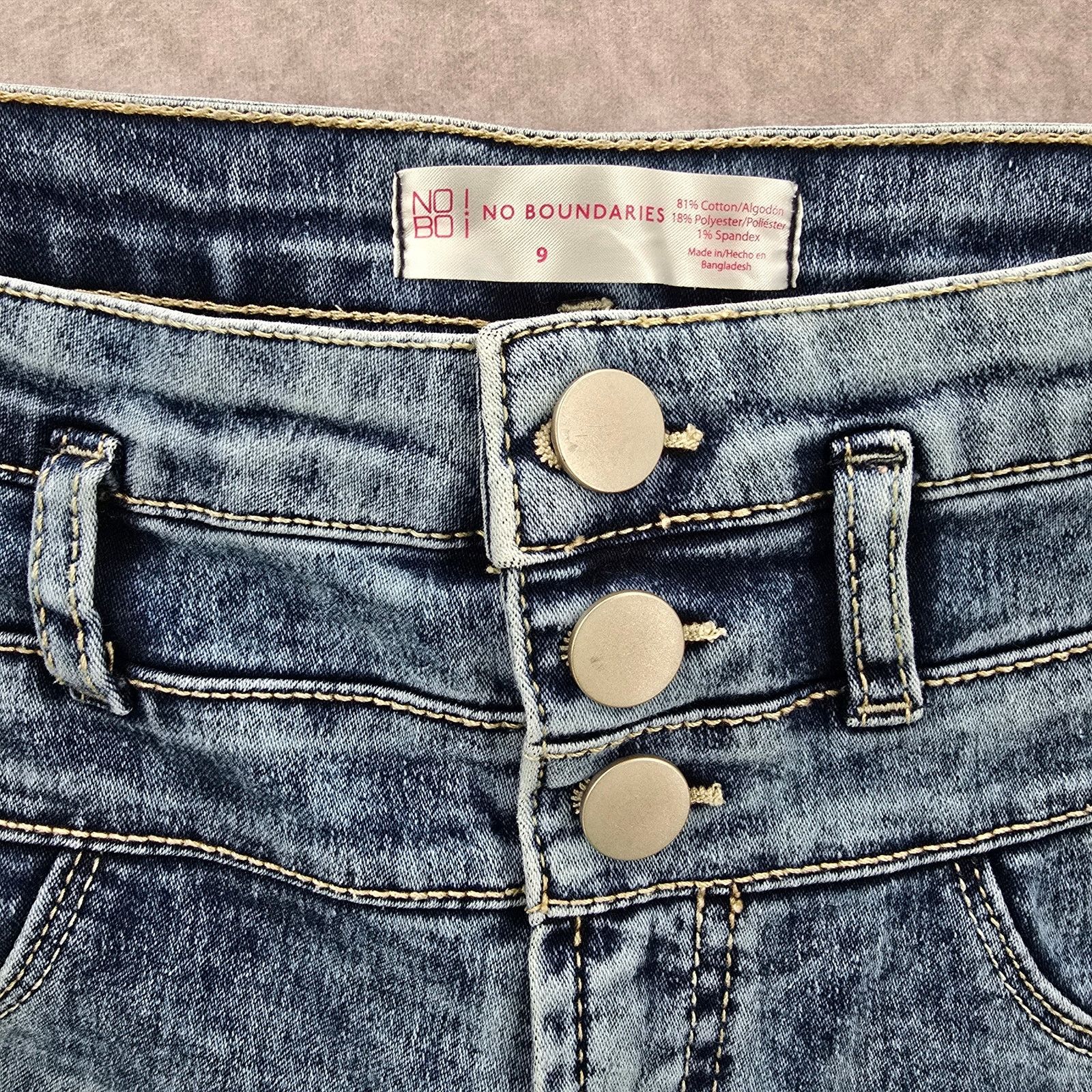Other No Boundaries Blue Button Jeans Pants Size 9 Size 30" / US 8 / IT 44 - 6 Thumbnail