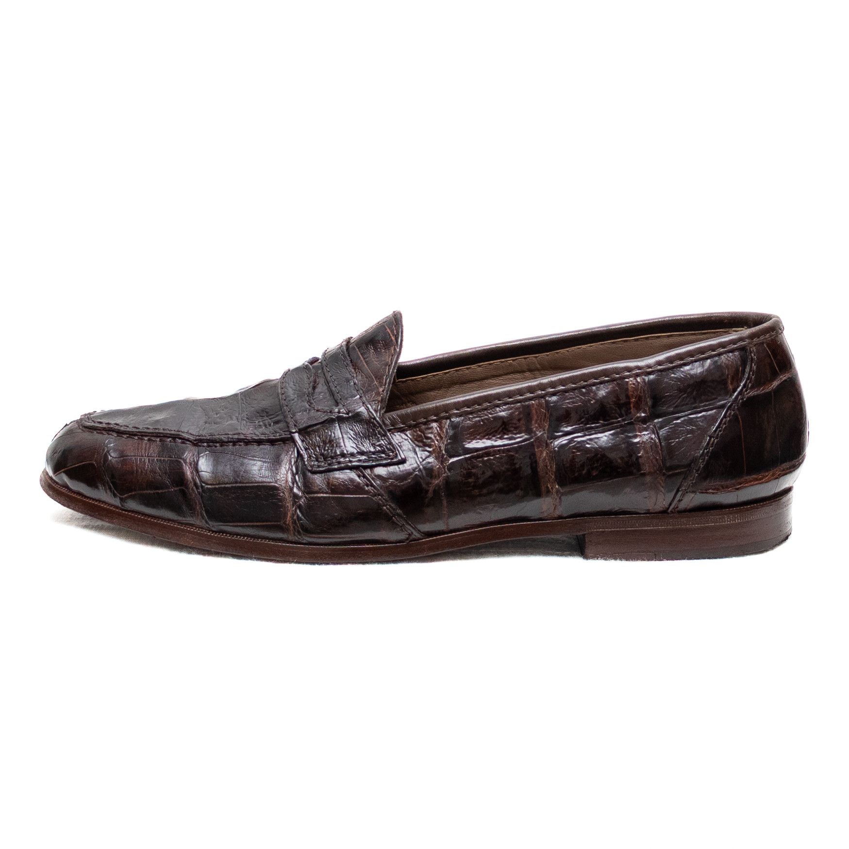 Bruno Magli Bruno Magli Genuine Brown Crocodile Loafers – Size 10.5 M Size US 10.5 / EU 43-44 - 2 Thumbnail